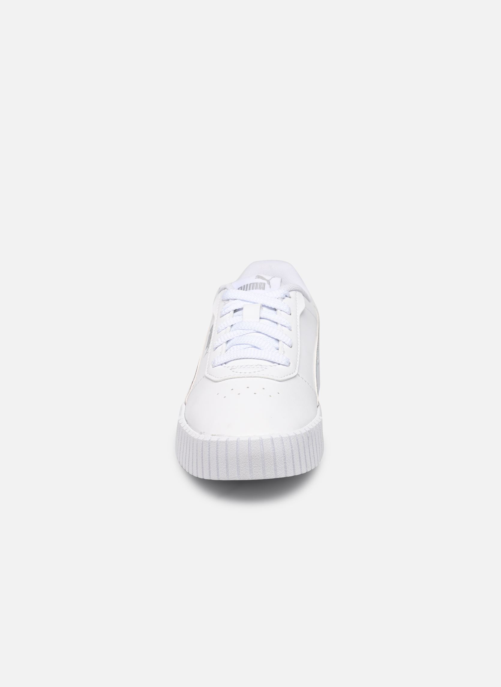 Niedrige Sneaker Carina 2.0 Holo PS mädchen weiß Puma Niedrige Sneaker Carina 2.0 Holo PS mädchen weiß PUMA WHITE-PUMA SILVER