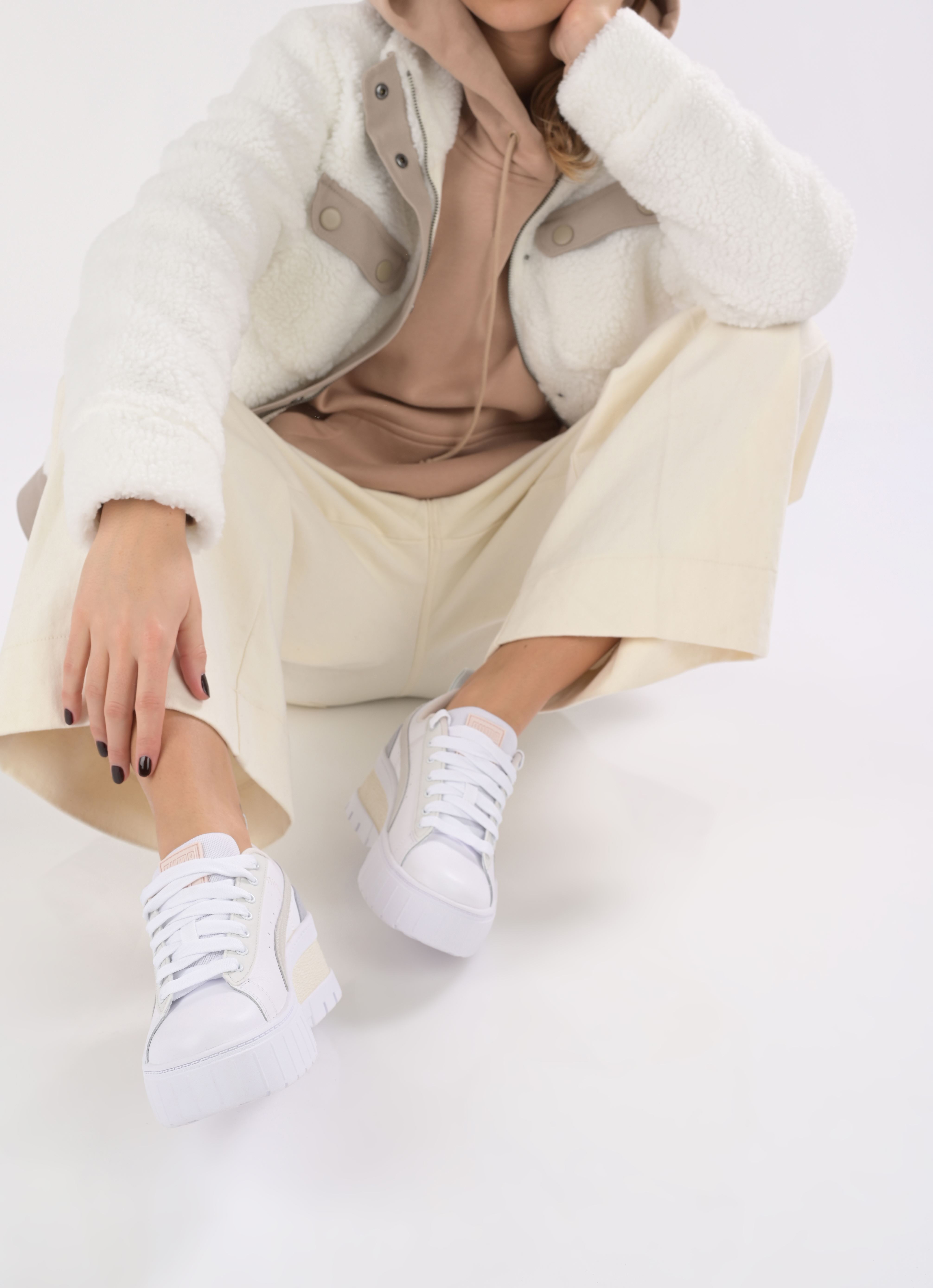 Baskets basses Mayze Wedge Pastel Wns femme blanc Puma Baskets basses Mayze Wedge Pastel Wns femme blanc PUMA WHITE