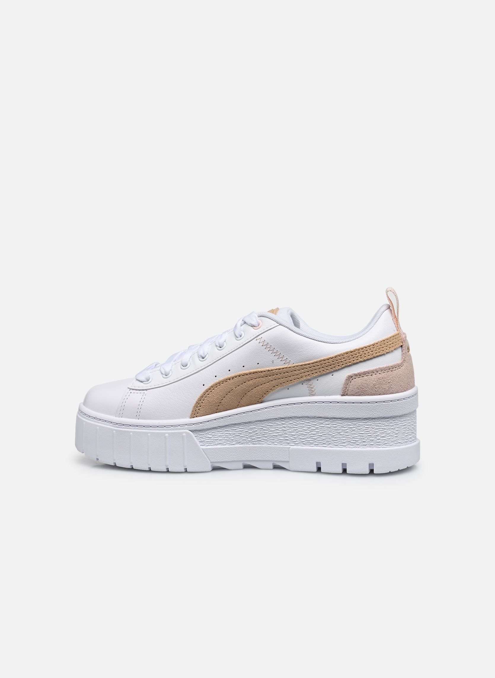 Baskets basses Mayze Wedge Pastel Wns femme blanc Puma Baskets basses Mayze Wedge Pastel Wns femme blanc PUMA WHITE-LIGHT SAND