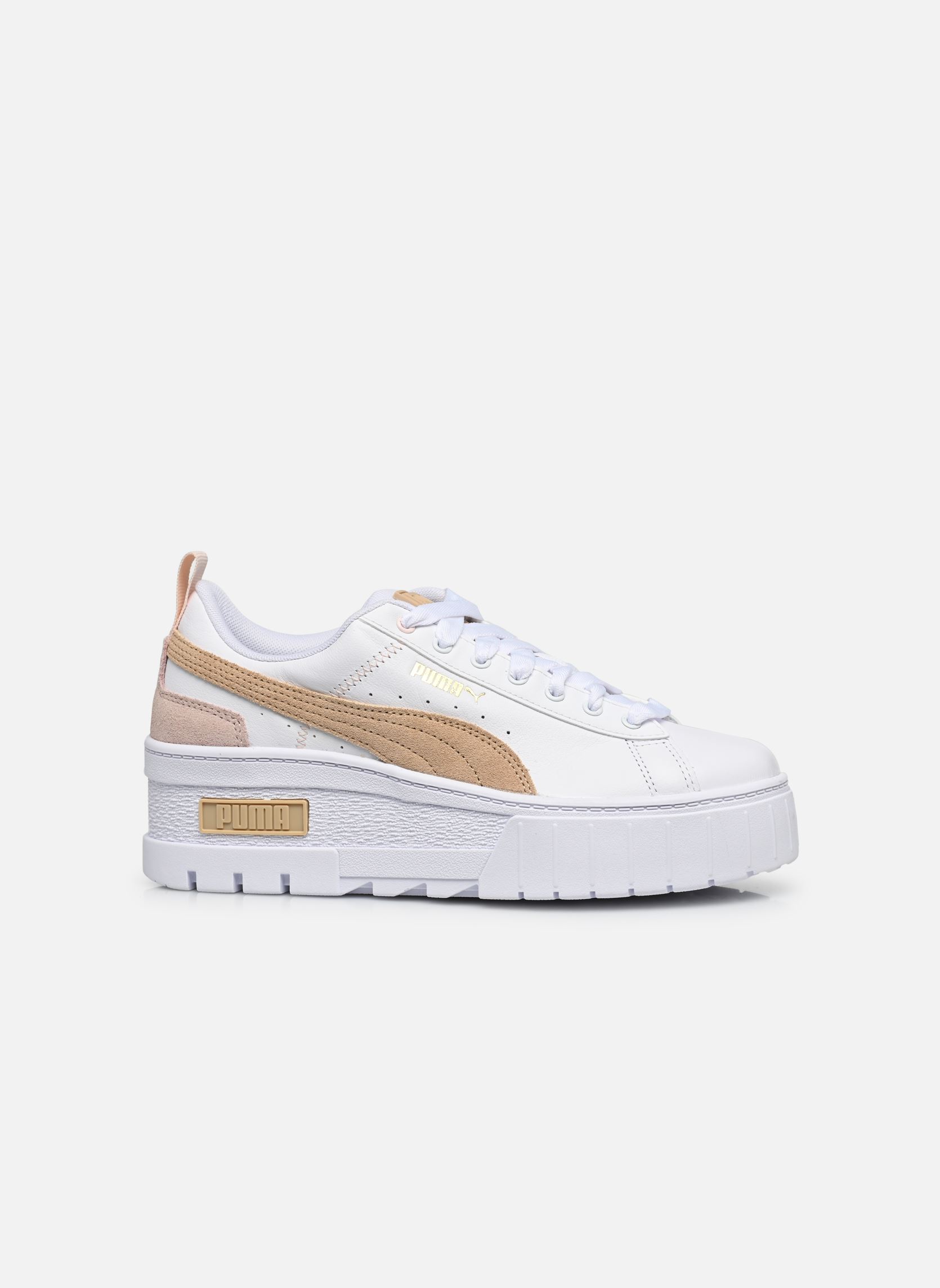 Baskets basses Mayze Wedge Pastel Wns femme blanc Puma Baskets basses Mayze Wedge Pastel Wns femme blanc PUMA WHITE-LIGHT SAND