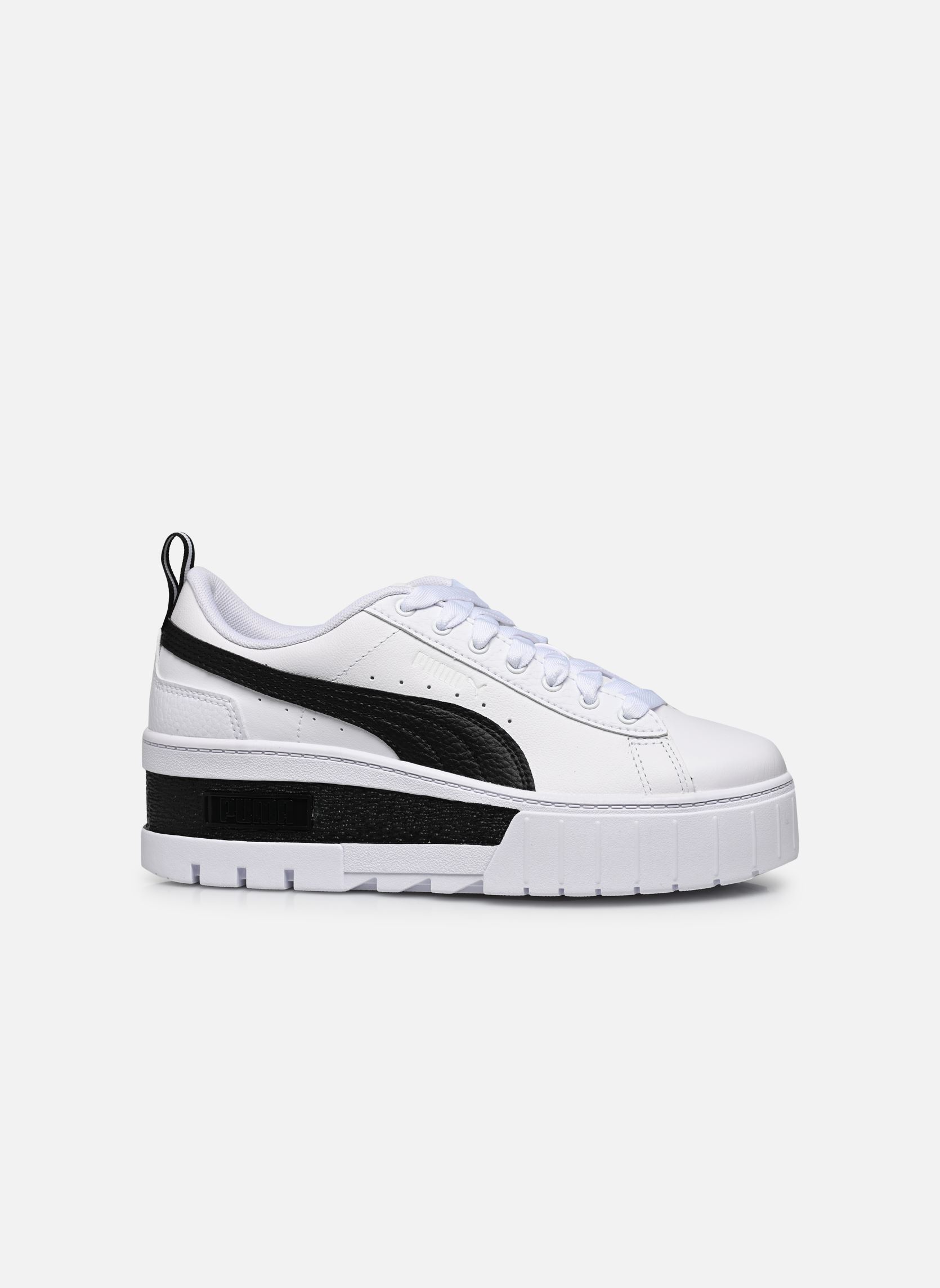 Niedrige Sneaker Mayze Wedge Wns damen schwarz Puma Niedrige Sneaker Mayze Wedge Wns damen schwarz PUMA WHITE-PUMA BLACK
