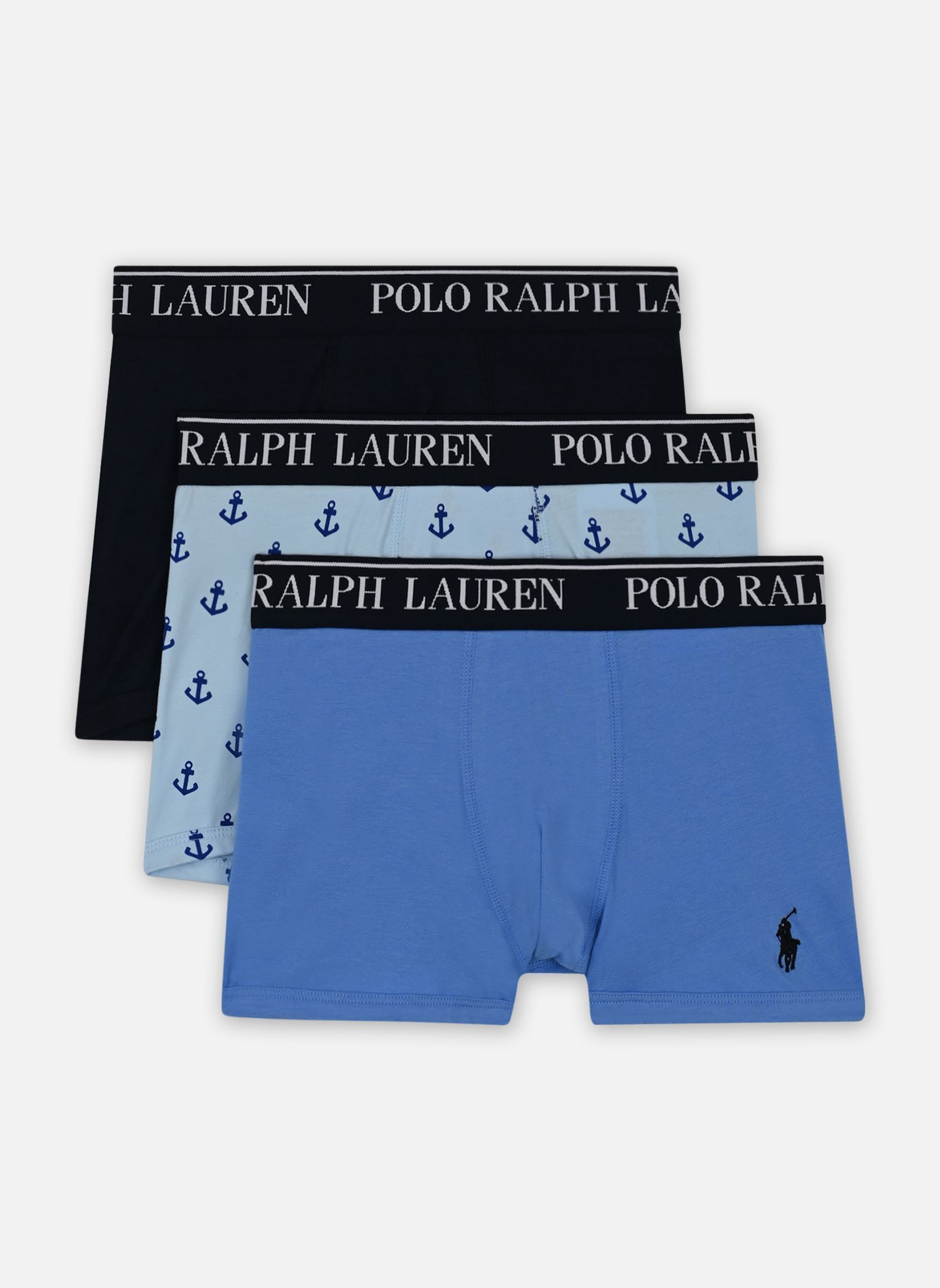 Caleçons et boxers Rlhb Cotton Stretch 3Pk Boxer/Brief garçon bleu Polo Ralph Lauren Caleçons et boxers Rlhb Cotton Stretch 3Pk Boxer/Brief garçon bleu ELITE BLUE