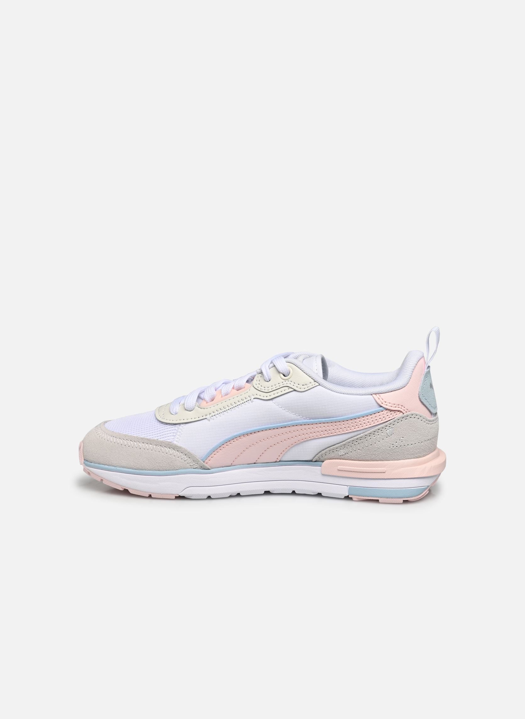 Baskets basses Puma R22 Wns femme blanc Puma Baskets basses Puma R22 Wns femme blanc PUMA WHITE-FROSTY PINK-VAPOR G