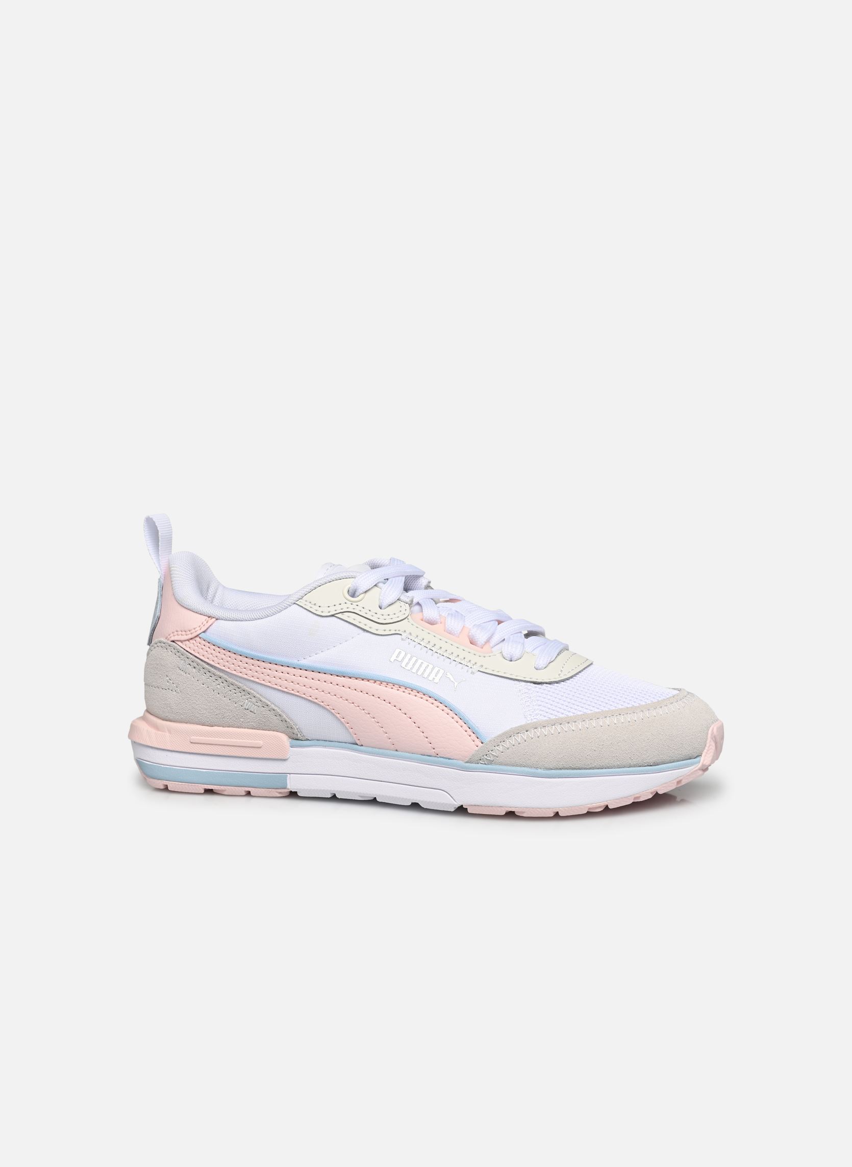 Baskets basses Puma R22 Wns femme blanc Puma Baskets basses Puma R22 Wns femme blanc PUMA WHITE-FROSTY PINK-VAPOR G