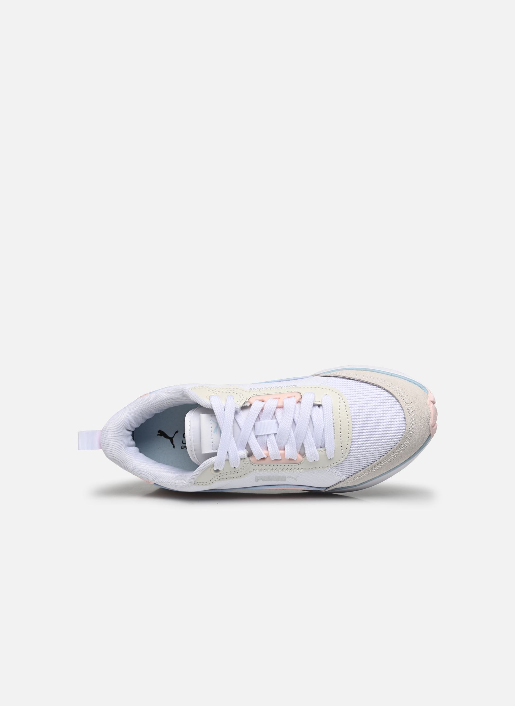 Baskets basses Puma R22 Wns femme blanc Puma Baskets basses Puma R22 Wns femme blanc PUMA WHITE-FROSTY PINK-VAPOR G