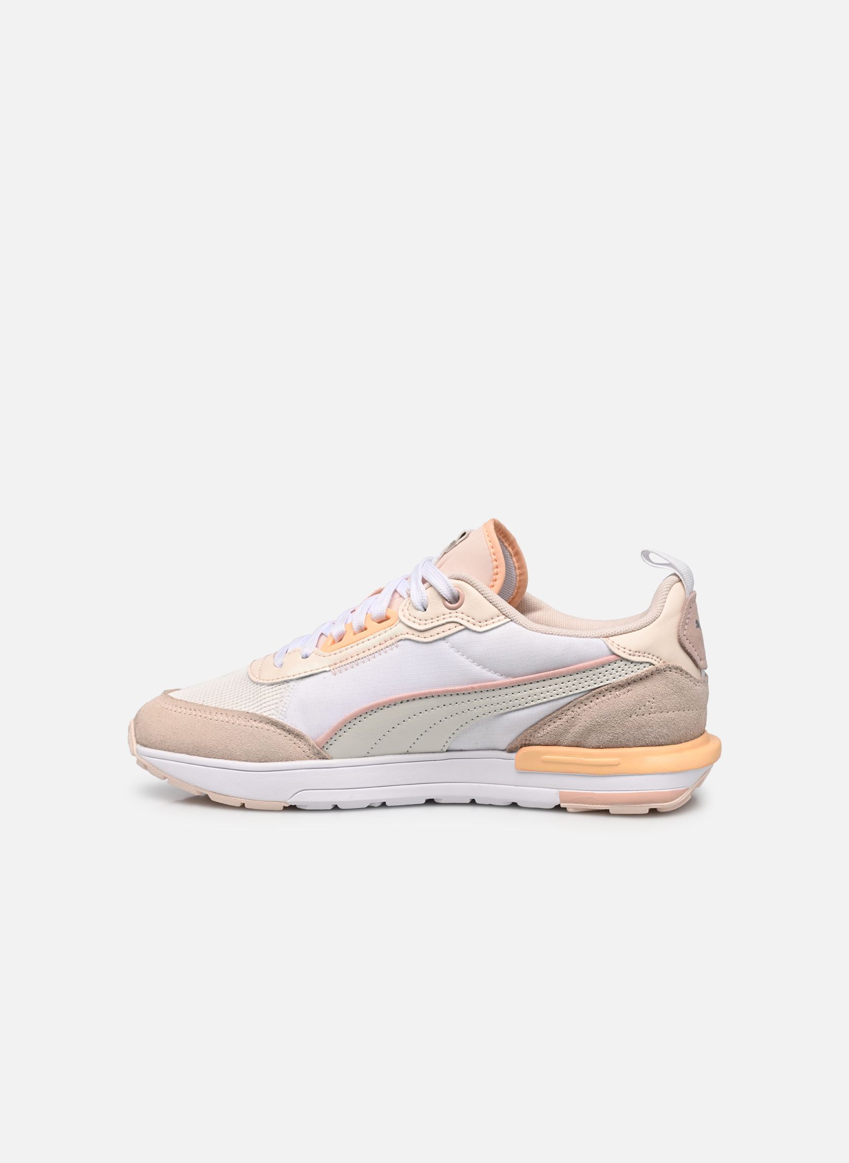 Baskets basses Puma R22 Wns femme beige Puma Baskets basses Puma R22 Wns femme beige VAPOR GRAY-ROSE QUARTZ-PUMA WH