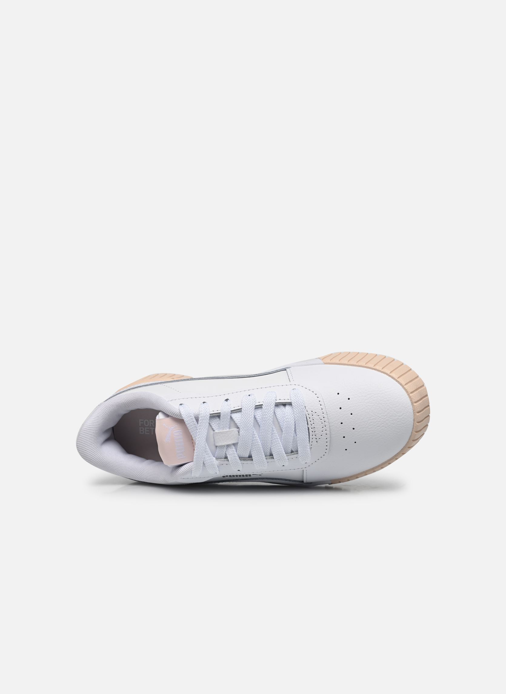 Niedrige Sneaker Carina 2.0 Wns damen weiß Puma Niedrige Sneaker Carina 2.0 Wns damen weiß PUMA WHITE-PUMA WHITE-ISLAND P