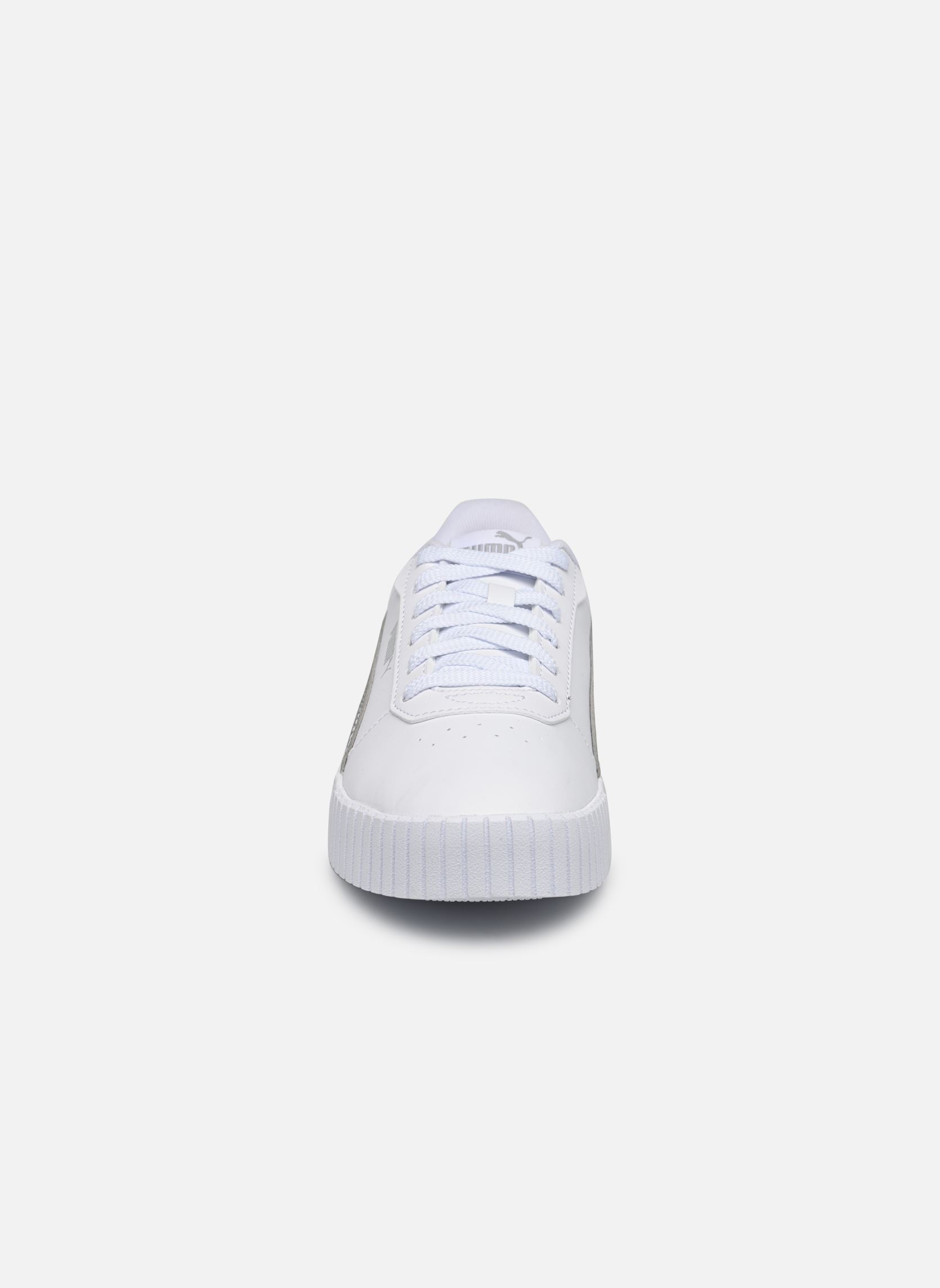 Niedrige Sneaker Carina 2.0 Distressed Wns damen weiß Puma Niedrige Sneaker Carina 2.0 Distressed Wns damen weiß PUMA WHITE-PUMA SILVER
