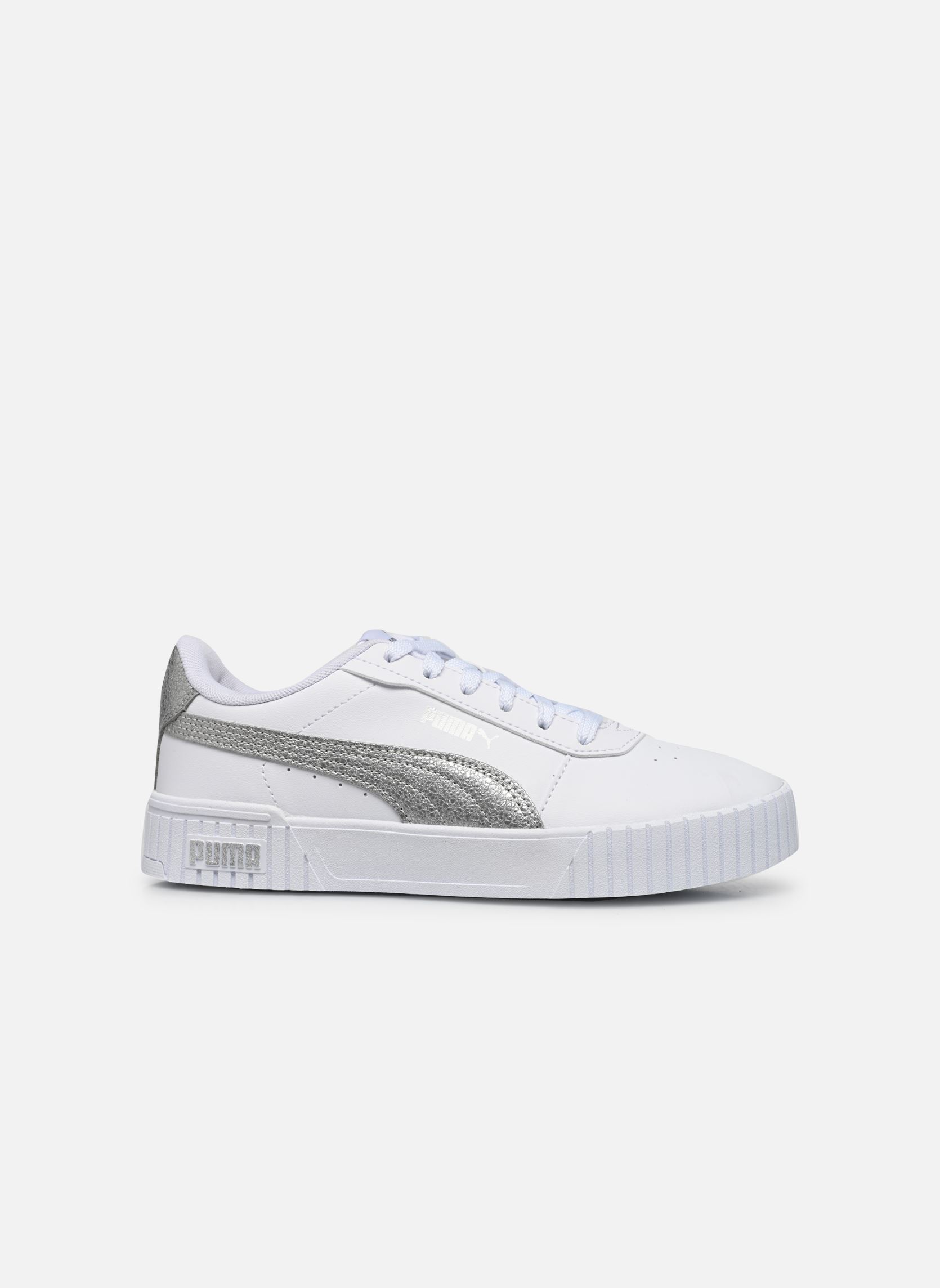 Niedrige Sneaker Carina 2.0 Distressed Wns damen weiß Puma Niedrige Sneaker Carina 2.0 Distressed Wns damen weiß PUMA WHITE-PUMA SILVER