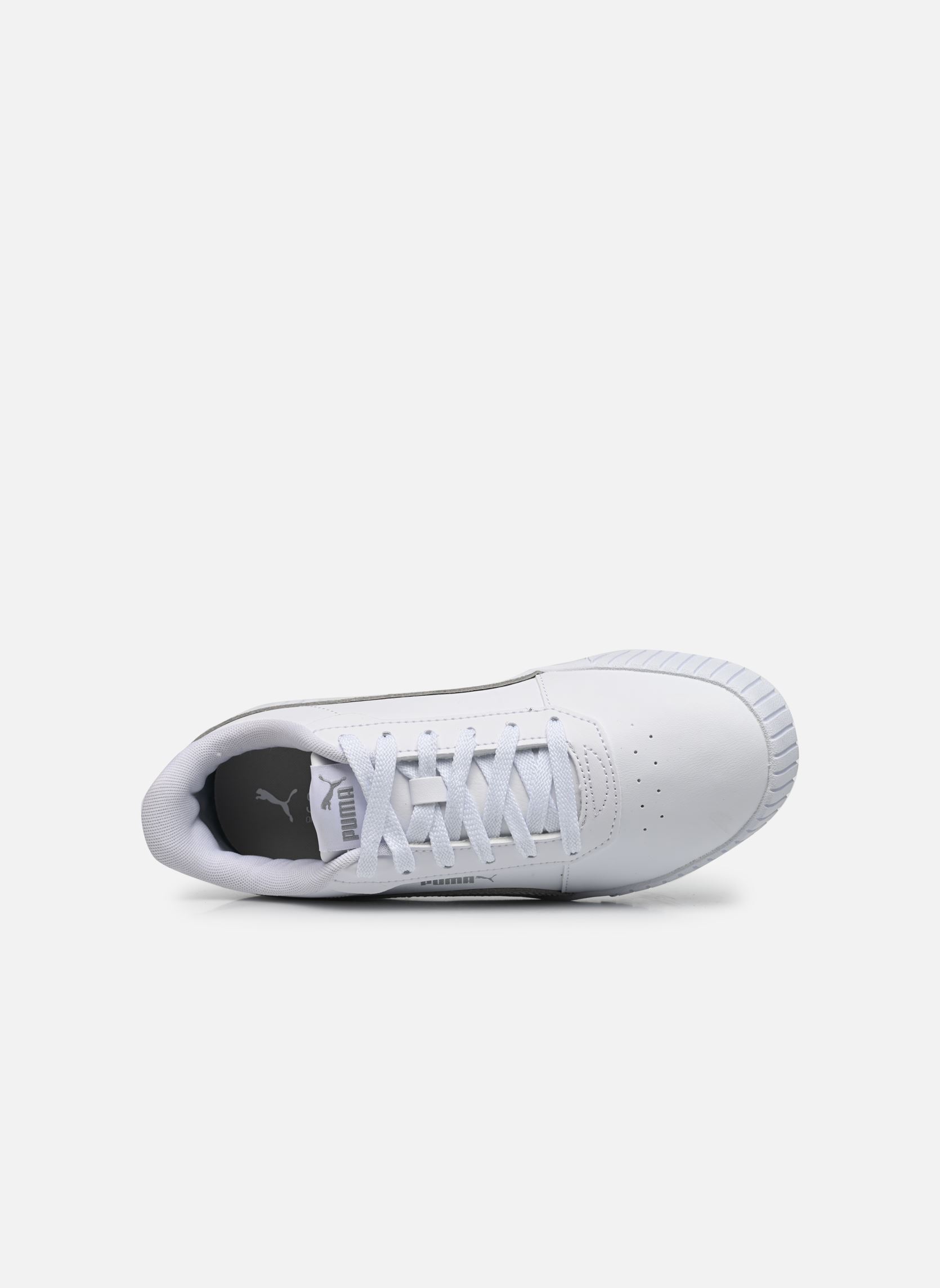 Niedrige Sneaker Carina 2.0 Distressed Wns damen weiß Puma Niedrige Sneaker Carina 2.0 Distressed Wns damen weiß PUMA WHITE-PUMA SILVER