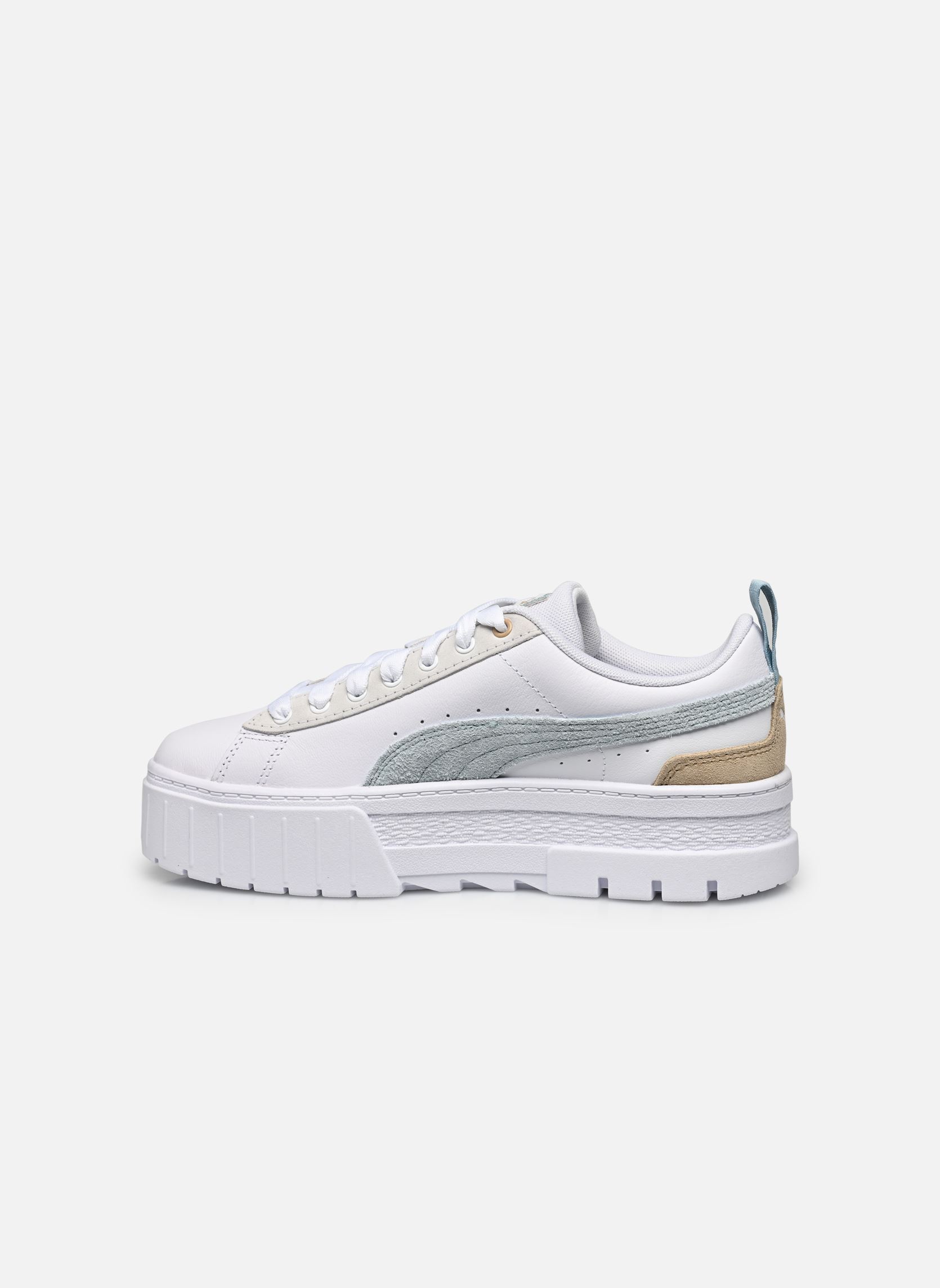 Baskets basses Mayze Mix Wns femme blanc Puma Baskets basses Mayze Mix Wns femme blanc PUMA WHITE-TURQUOISE SURF