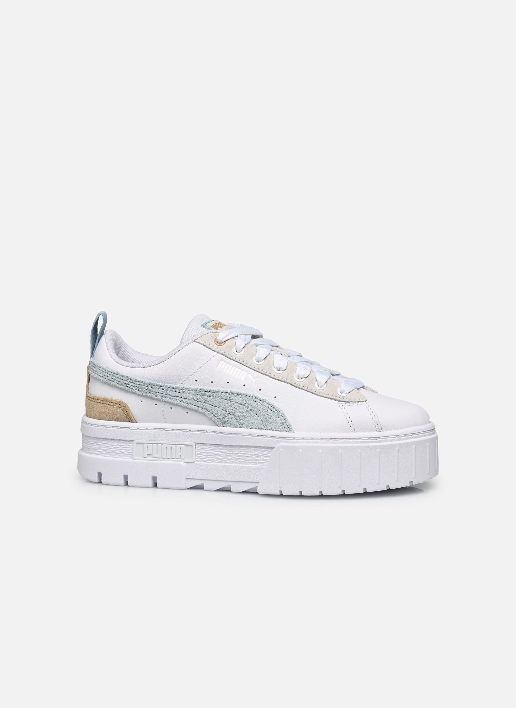 Baskets basses Mayze Mix Wns femme blanc Puma Baskets basses Mayze Mix Wns femme blanc PUMA WHITE-TURQUOISE SURF