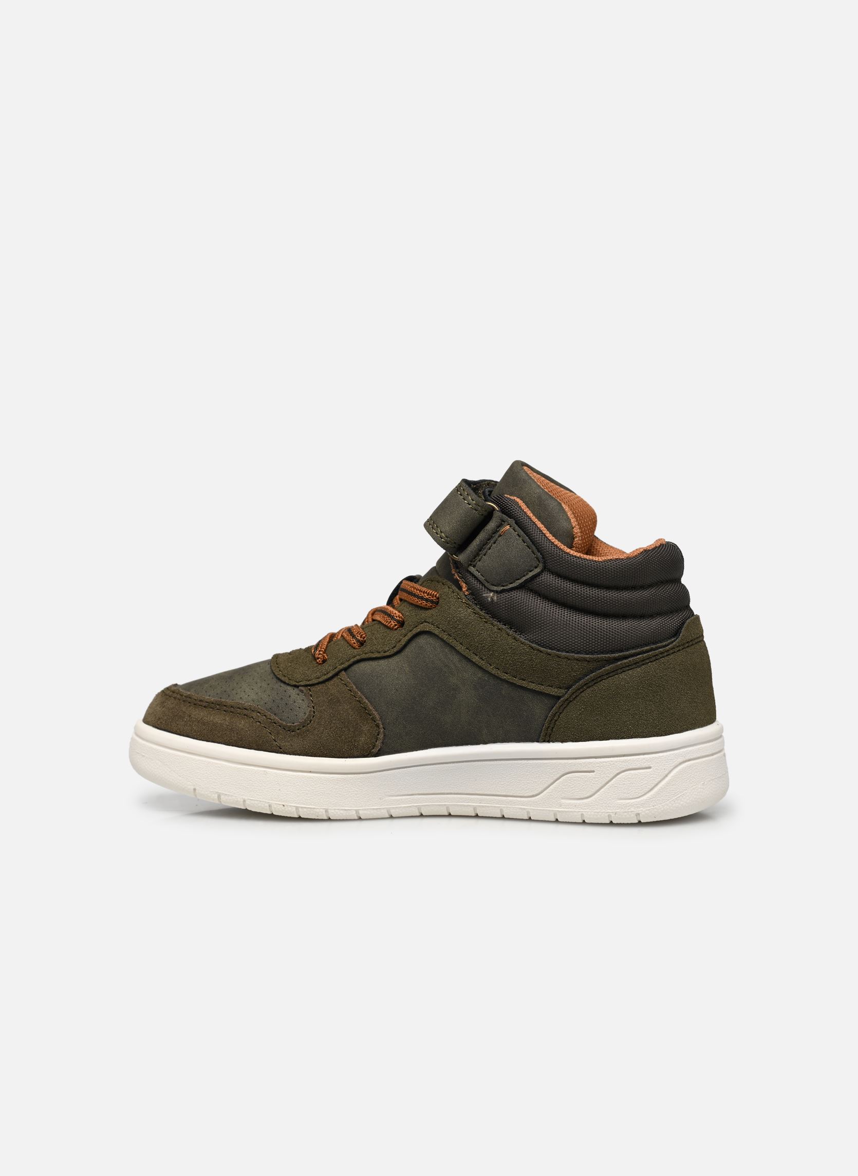 Baskets basses Basket Haute garçon vert Vertbaudet Baskets basses Basket Haute garçon vert KAKI