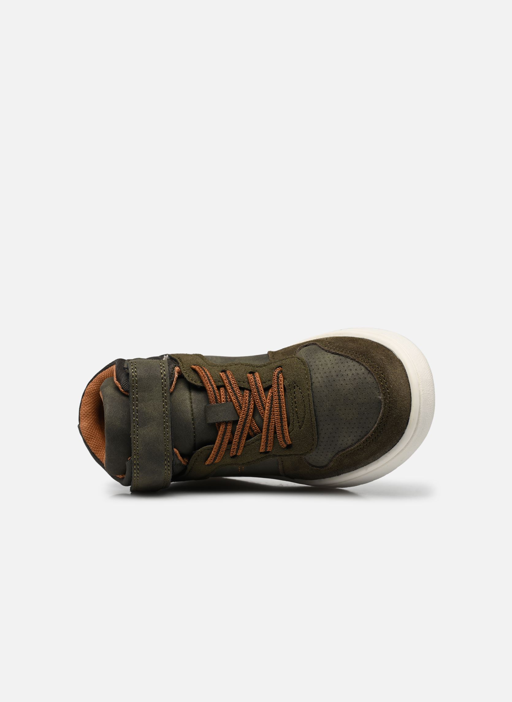 Baskets basses Basket Haute garçon vert Vertbaudet Baskets basses Basket Haute garçon vert KAKI