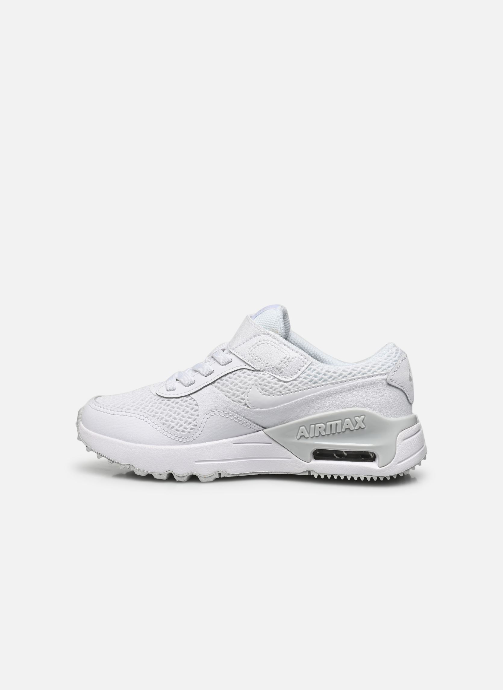 Baskets basses Air Max Systm (Ps) blanc Nike Baskets basses Air Max Systm (Ps) blanc White/White-Pure Platinum