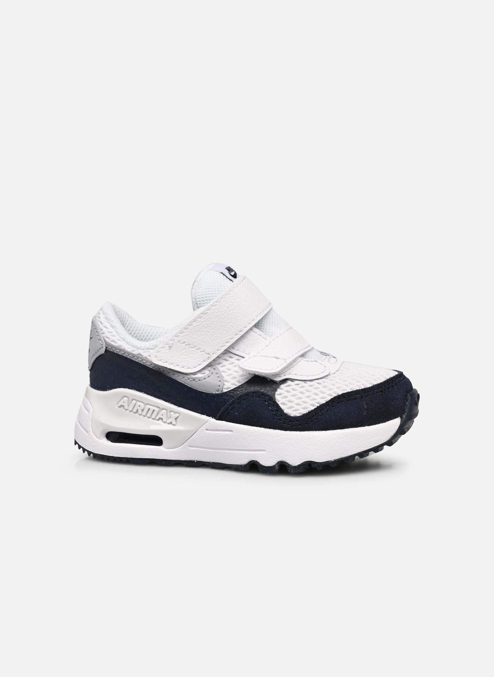 Baskets basses Air Max Systm (Td) blanc Nike Baskets basses Air Max Systm (Td) blanc White/Wolf Grey-Obsidian