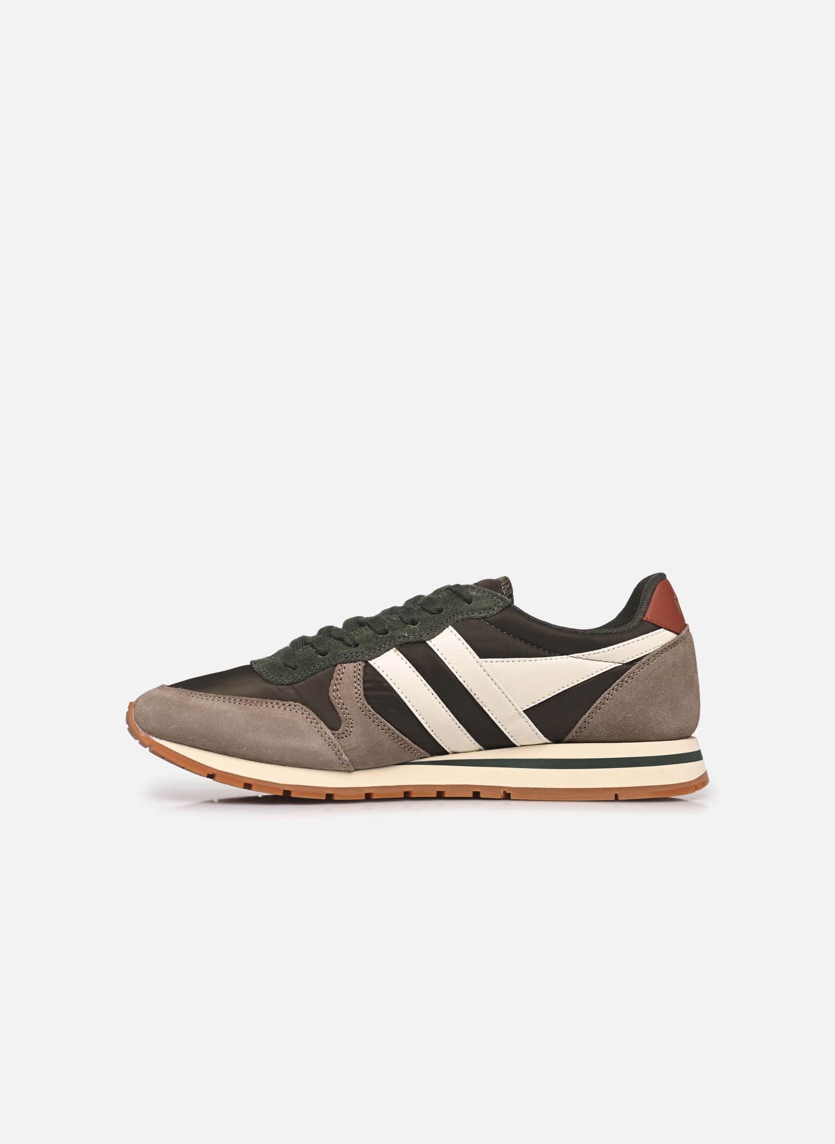 Baskets basses DAYTONA CHUTE M homme vert Gola Baskets basses DAYTONA CHUTE M homme vert DARK KHAKI/RHINO/OFF WHITE
