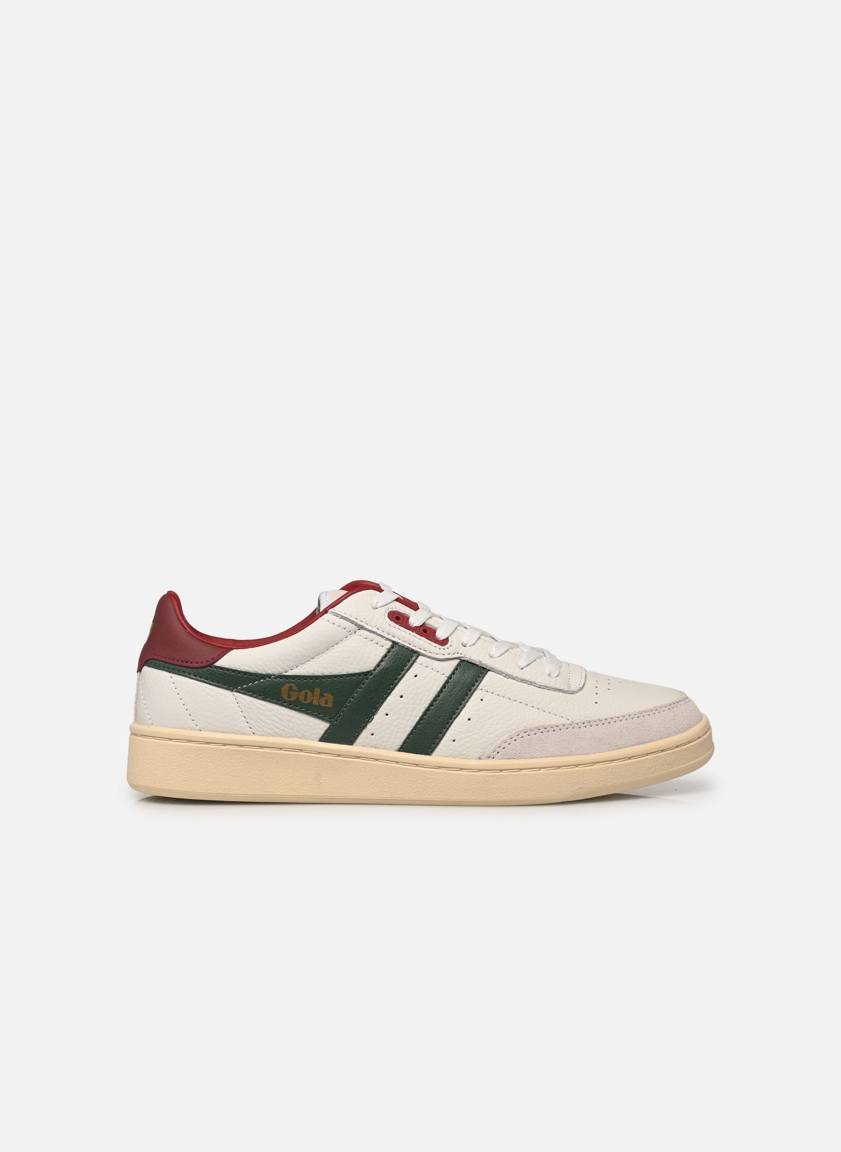 Sneakers basse CONTACT LEATHER uomo bianco Gola Sneakers basse CONTACT LEATHER uomo bianco WHITE/EVERGREEN/DEEP RED