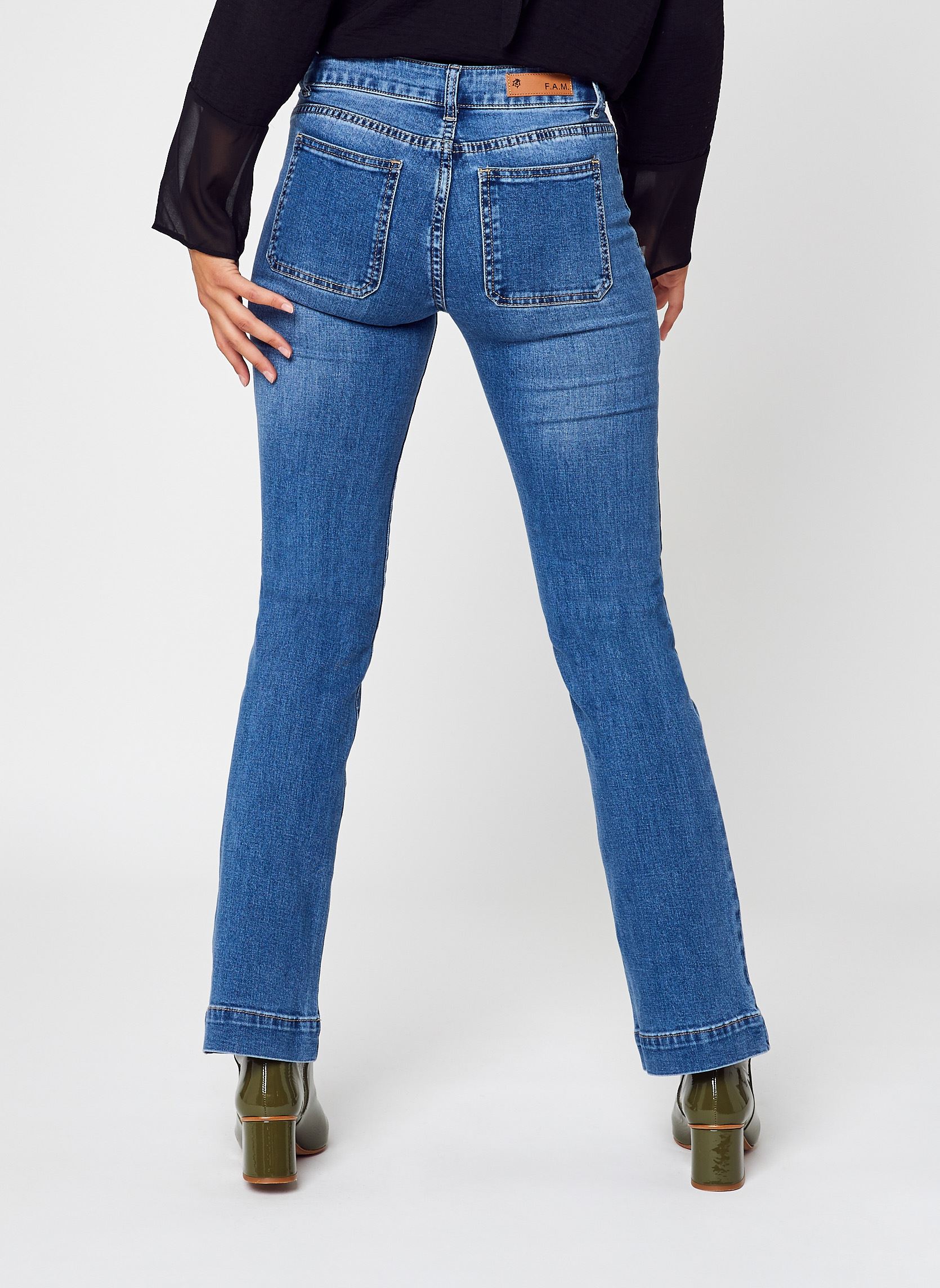 Flared Jeans BELLA damen blau FAM Flared Jeans BELLA damen blau BLUE