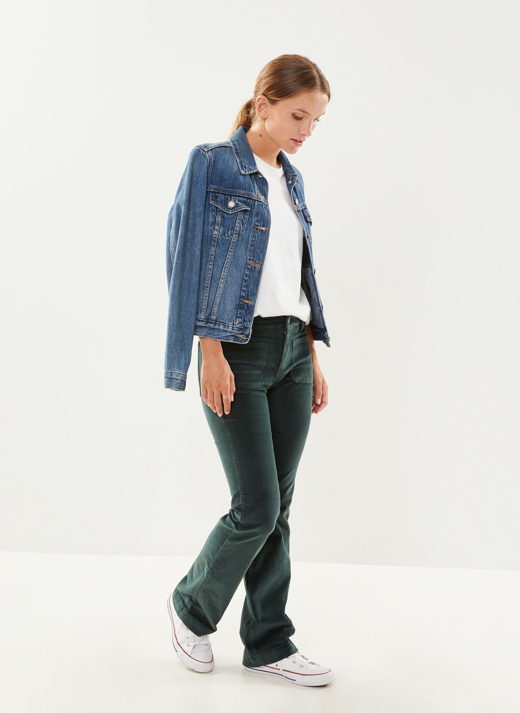 Flared Jeans BELLA damen grün FAM Flared Jeans BELLA damen grün FOREST