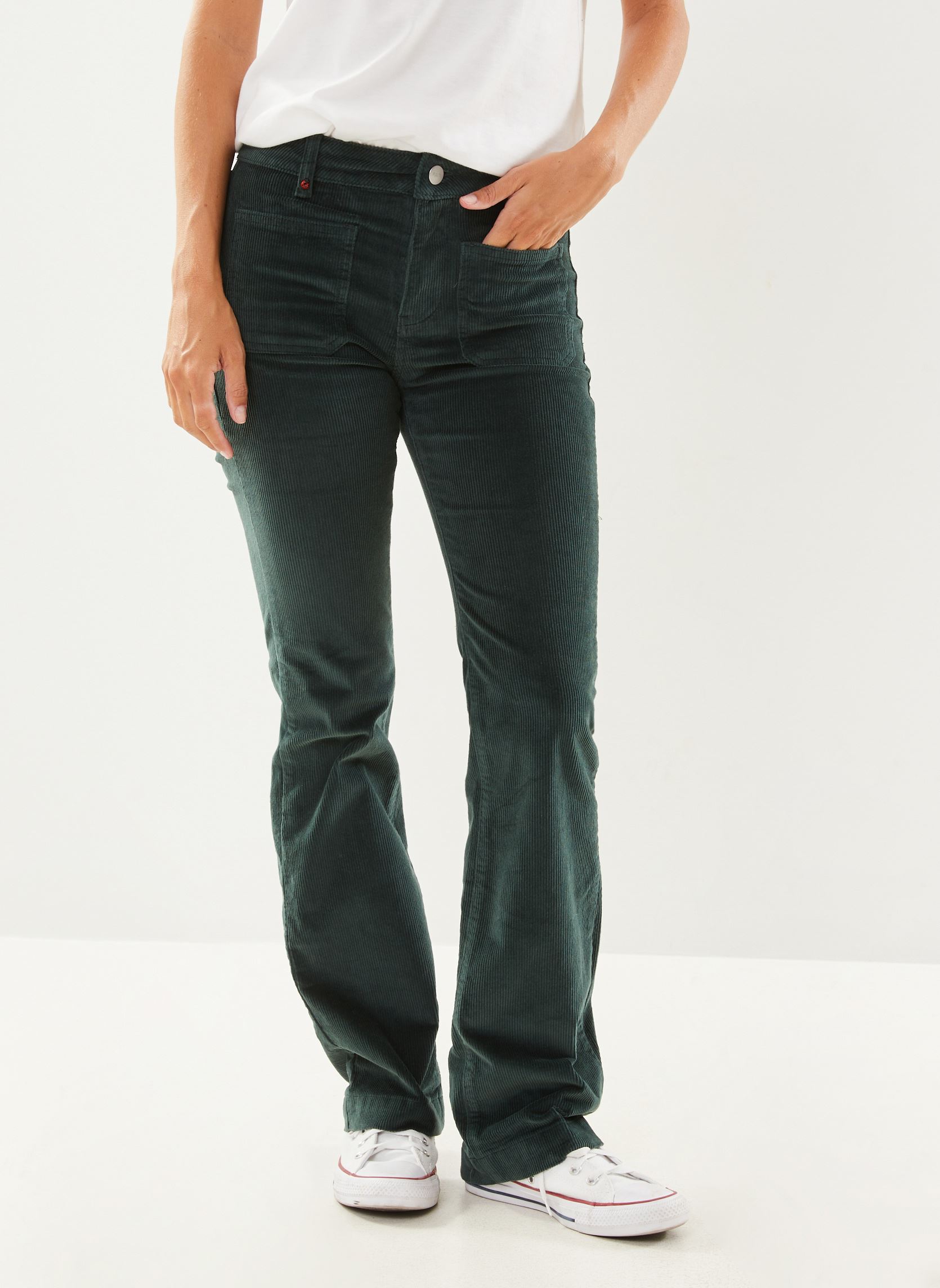 Flared Jeans BELLA damen grün FAM Flared Jeans BELLA damen grün FOREST