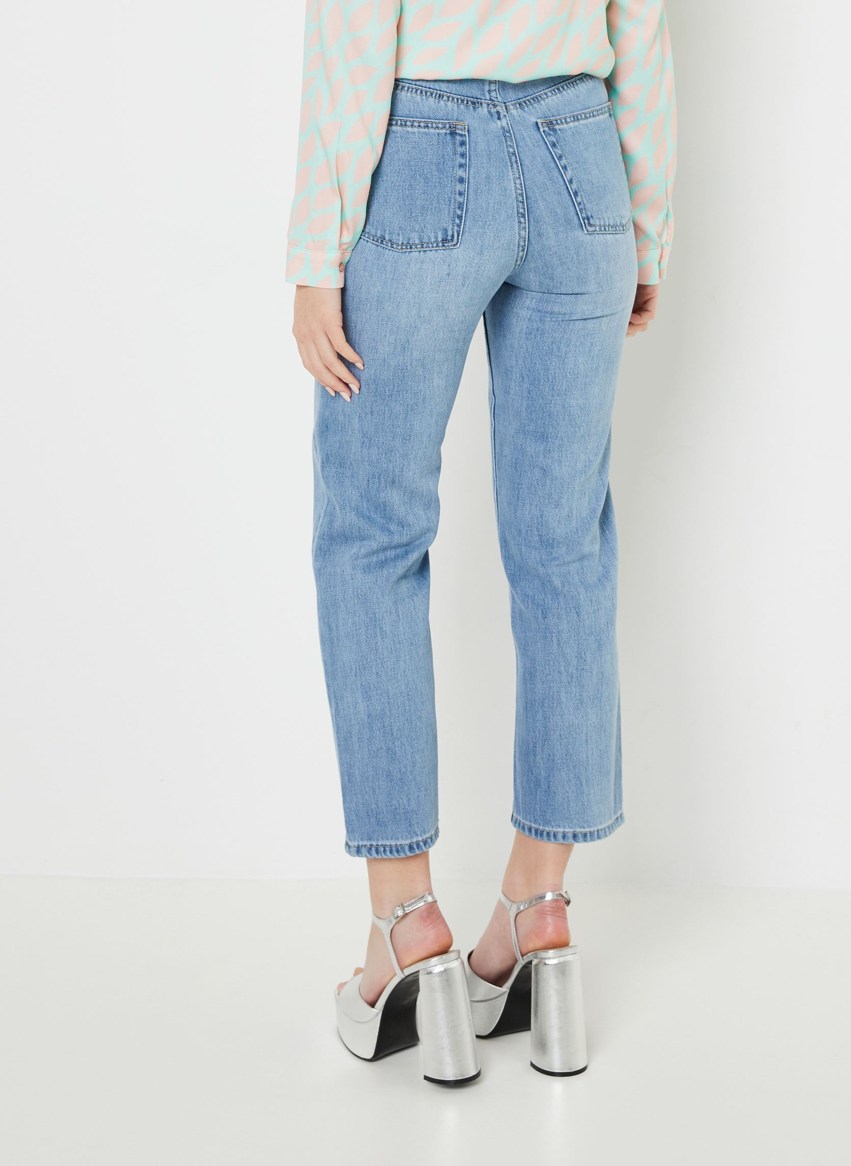 Rechte jeans / Straight Leg Jeans POLA dames blauw FAM Rechte jeans / Straight Leg Jeans POLA dames blauw BLUE