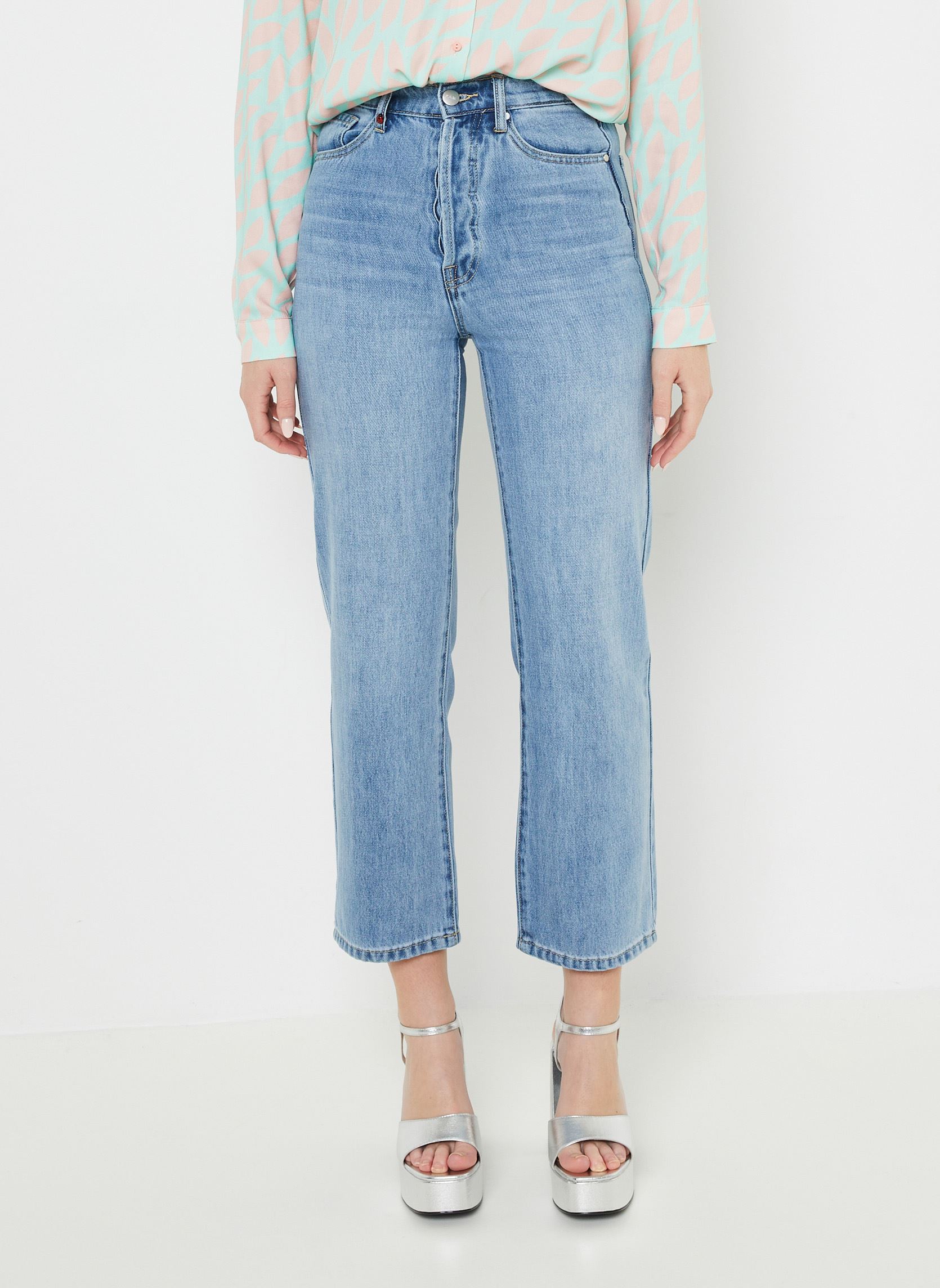 Rechte jeans / Straight Leg Jeans POLA dames blauw FAM Rechte jeans / Straight Leg Jeans POLA dames blauw BLUE
