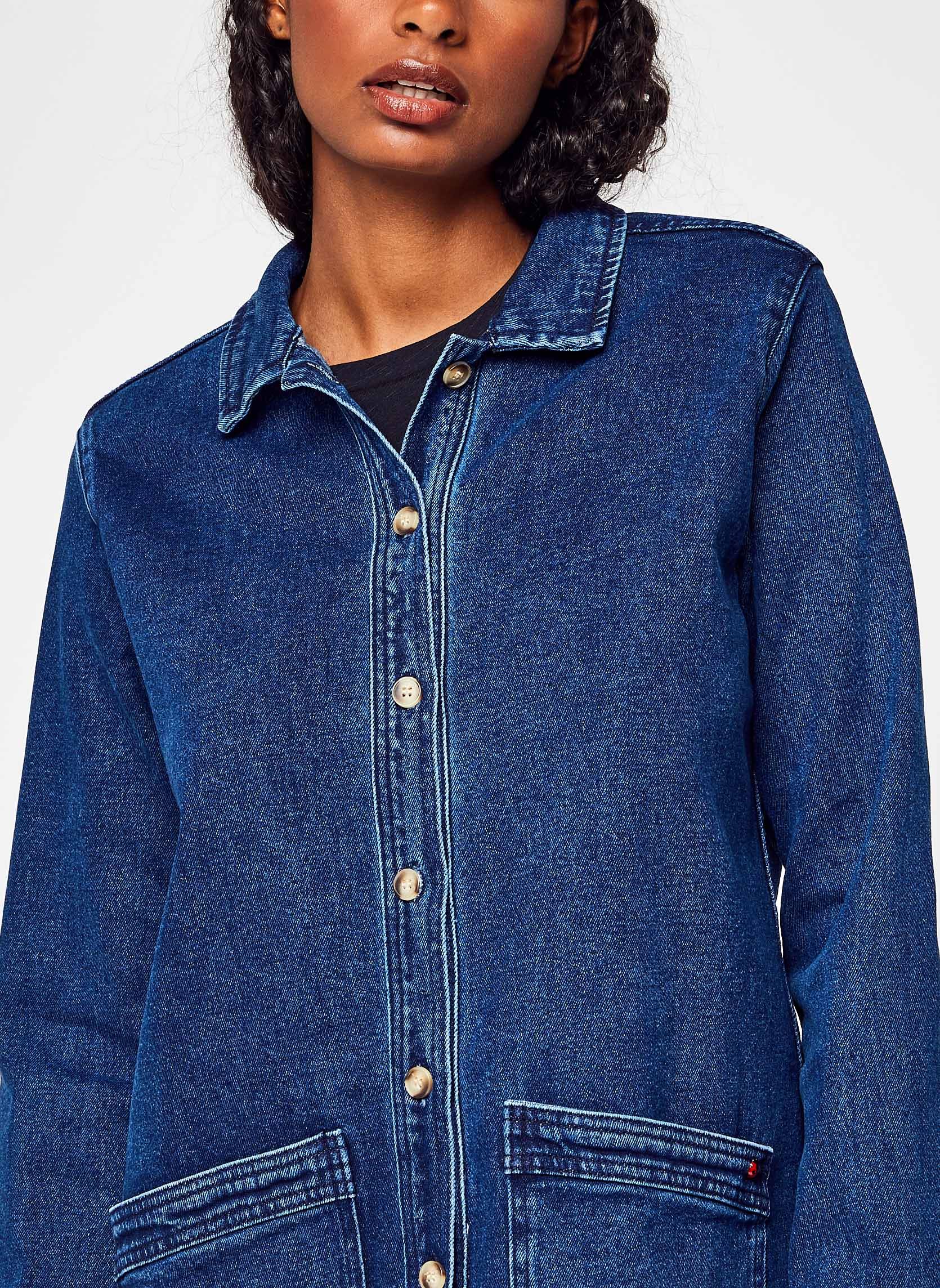 Vestes VIVIAN-L femme bleu FAM Vestes VIVIAN-L femme bleu STONE