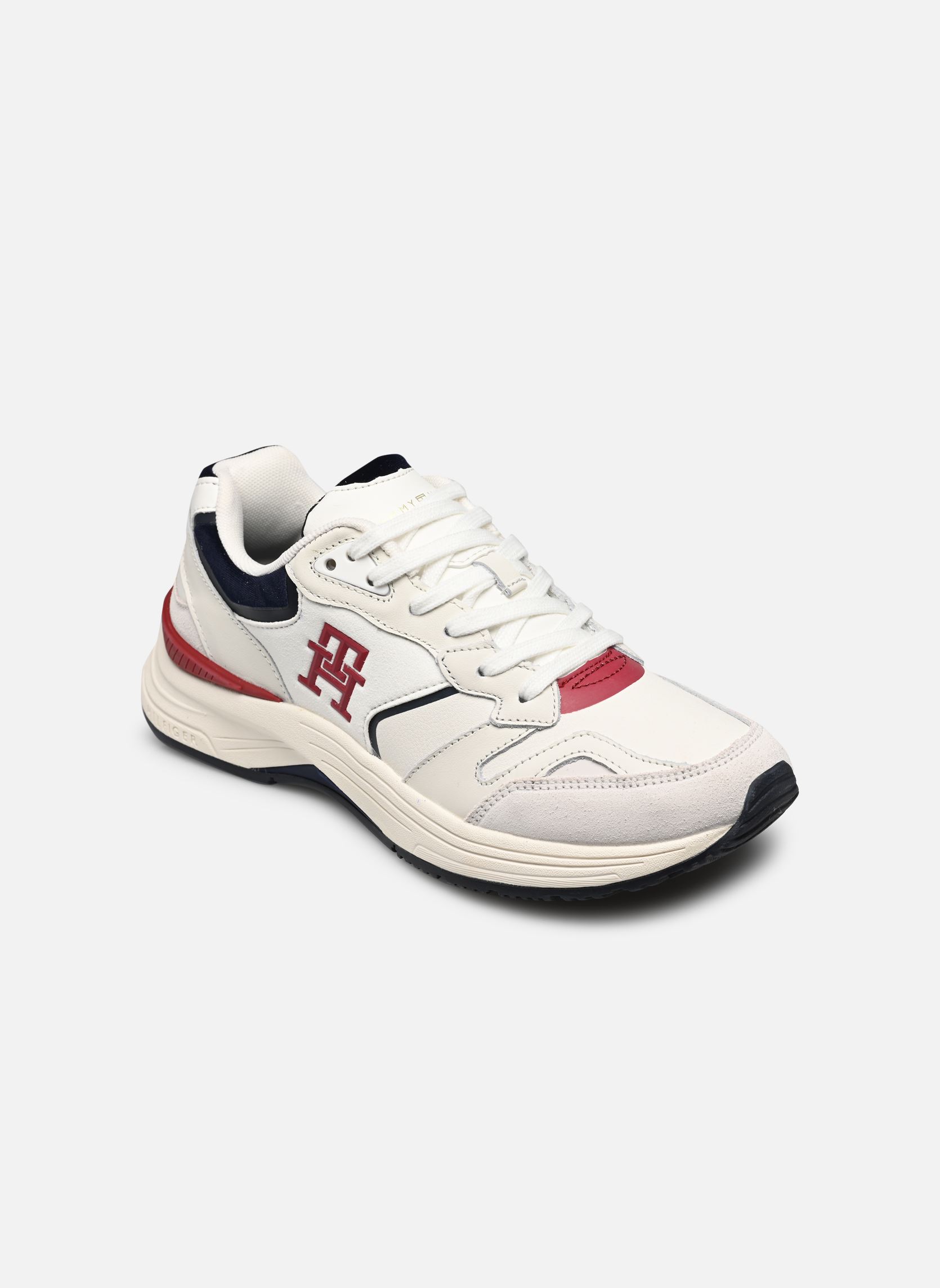 Baskets basses MODERN PREPPY RUNNER femme blanc Tommy Hilfiger Baskets basses MODERN PREPPY RUNNER femme blanc WHITE / RWB