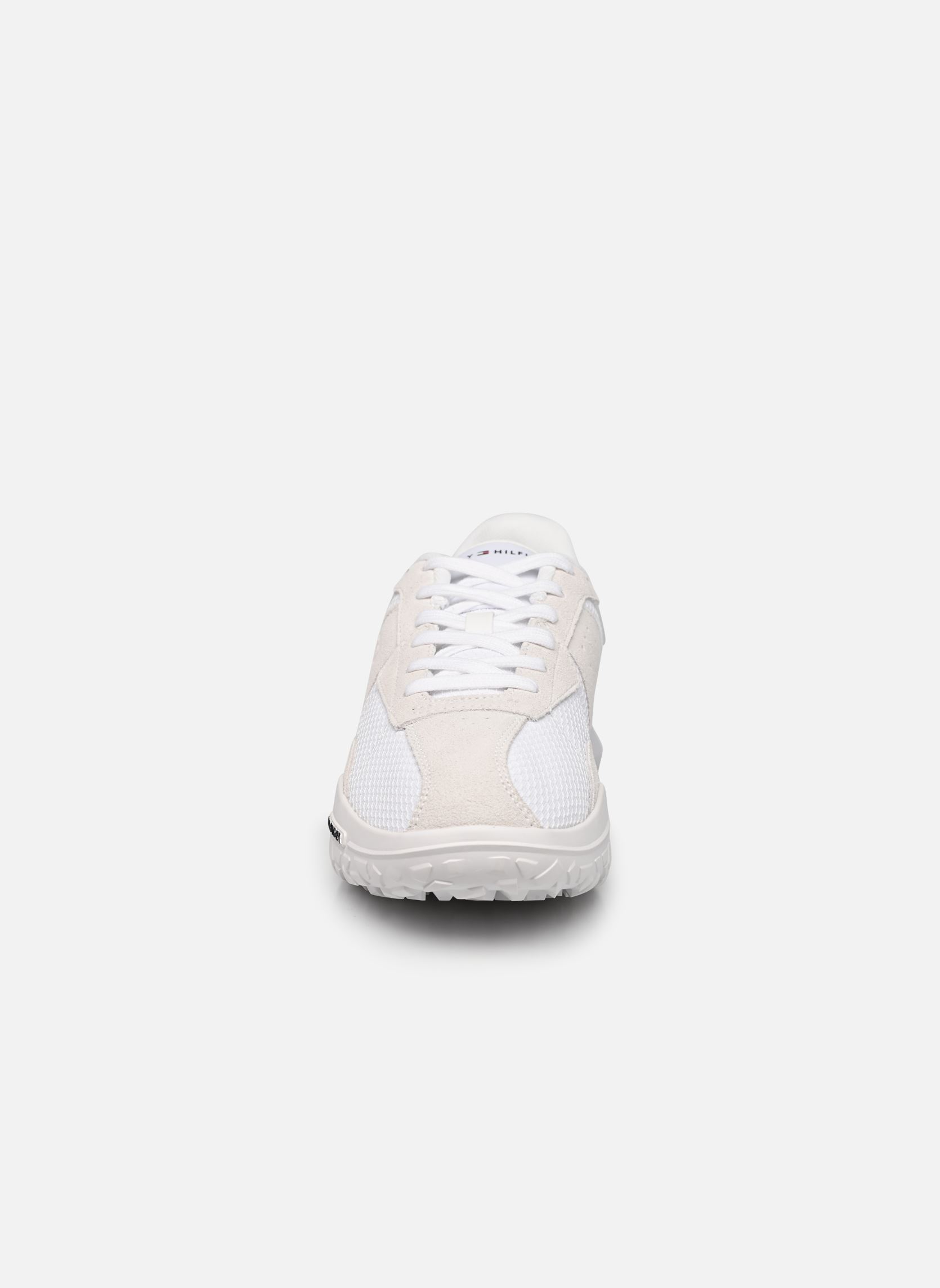 Niedrige Sneaker RETRO MODERN RUNNER MIX herren weiß Tommy Hilfiger Niedrige Sneaker RETRO MODERN RUNNER MIX herren weiß WHITE