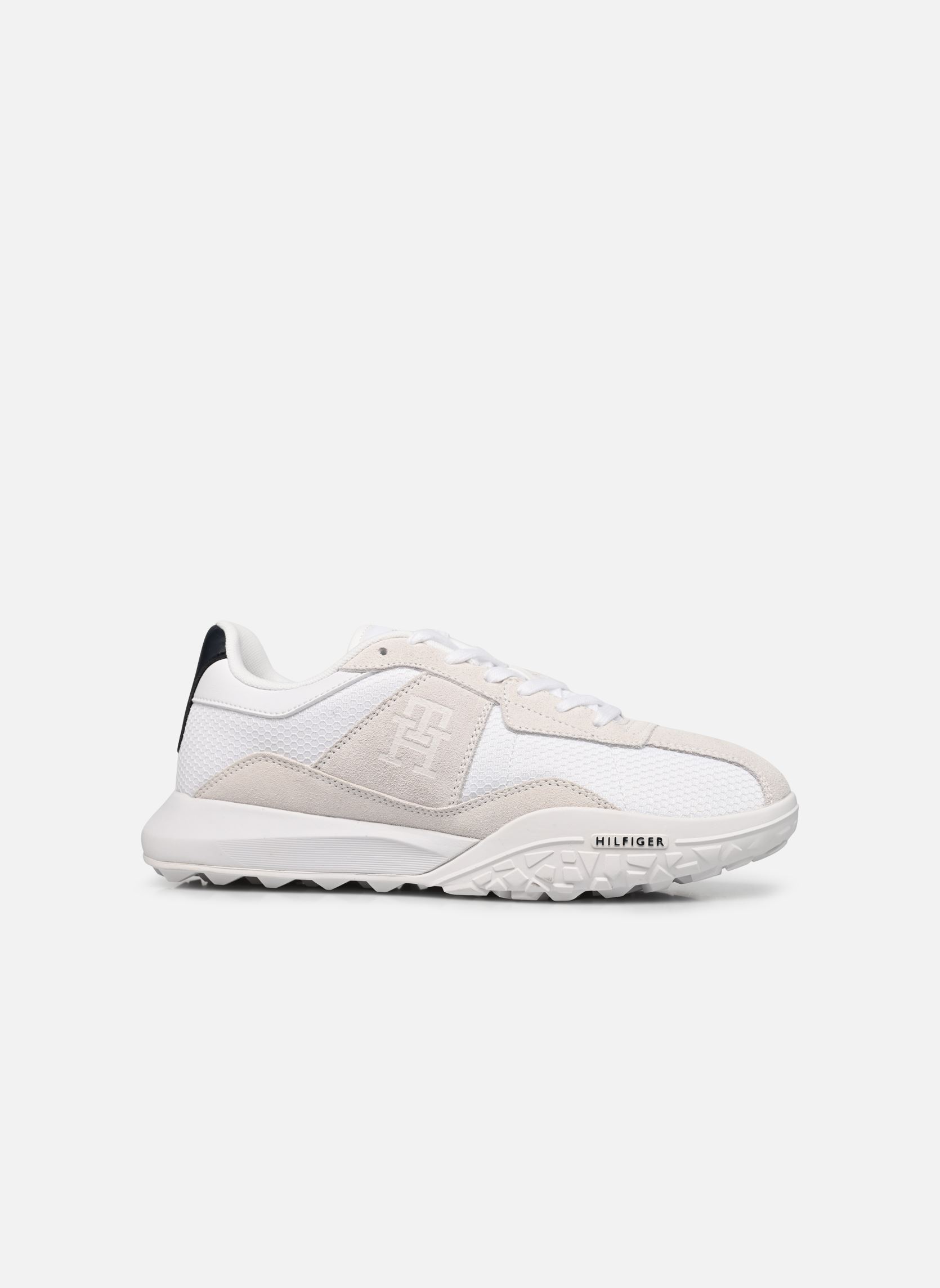 Niedrige Sneaker RETRO MODERN RUNNER MIX herren weiß Tommy Hilfiger Niedrige Sneaker RETRO MODERN RUNNER MIX herren weiß WHITE
