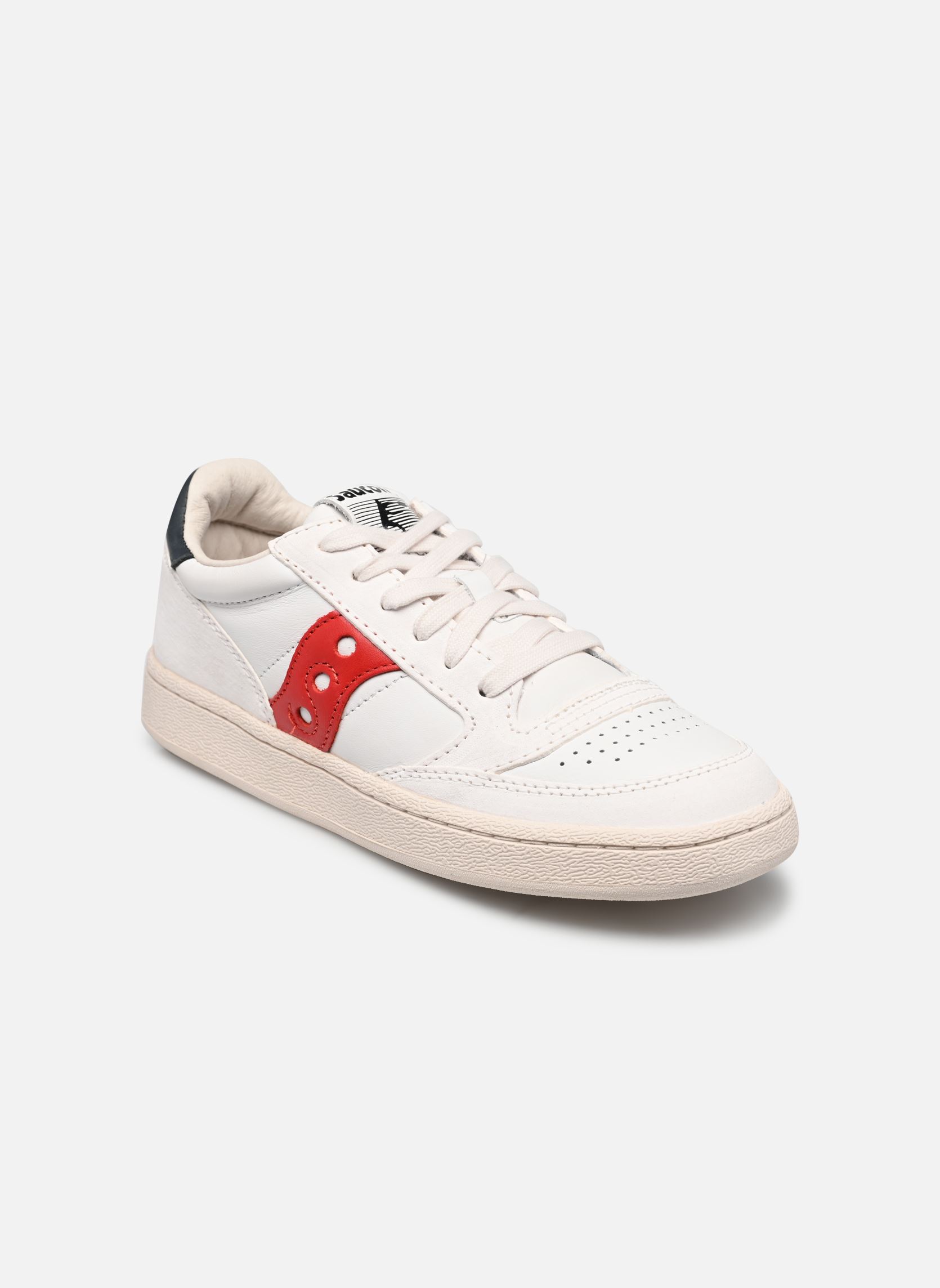 Niedrige Sneaker JAZZ COURT damen weiß Saucony Niedrige Sneaker JAZZ COURT damen weiß White/red