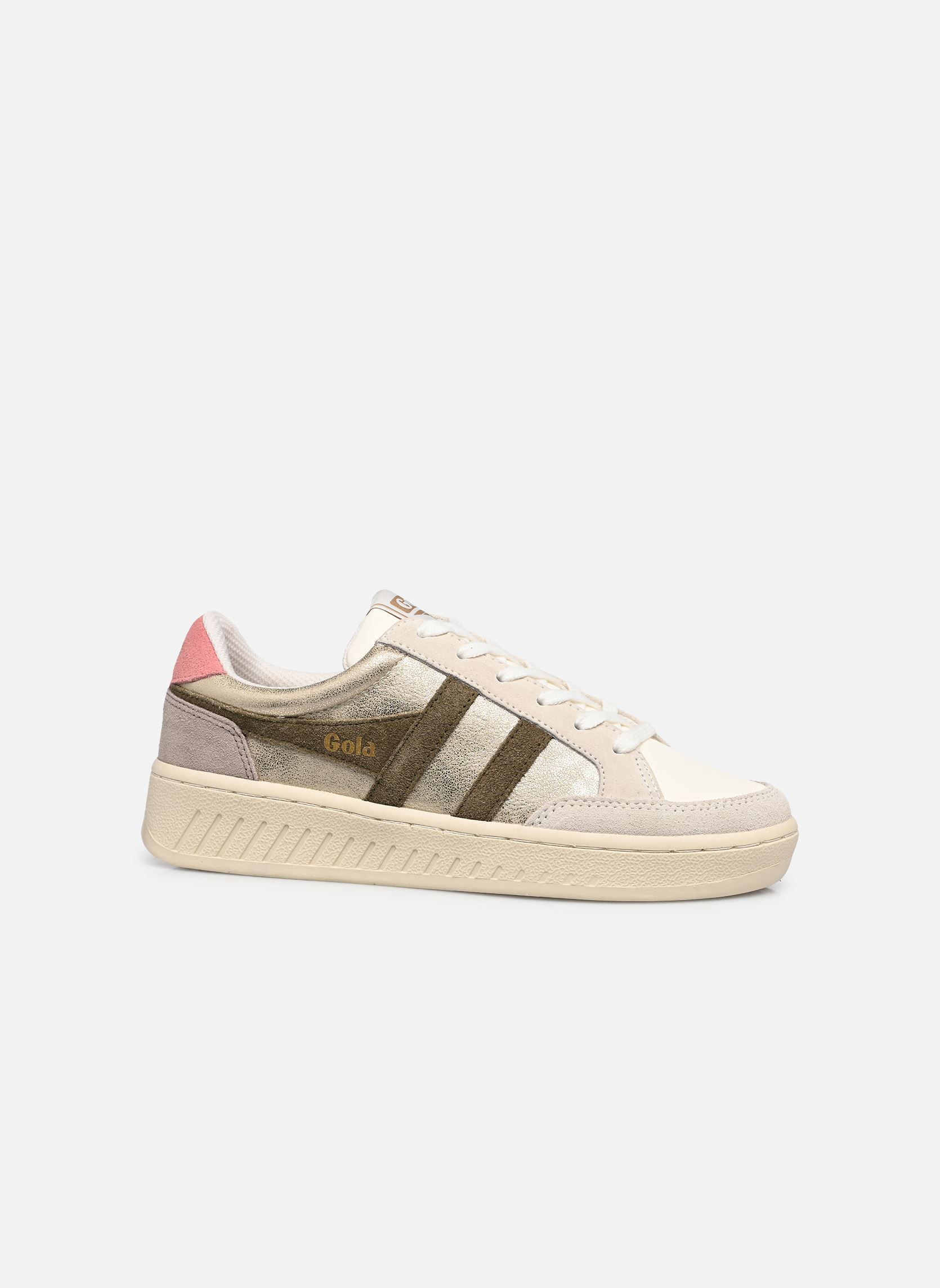 Baskets basses SUPERSLAM BLAZE femme blanc Gola Baskets basses SUPERSLAM BLAZE femme blanc GOLD/KHAKI/CORAL PINK