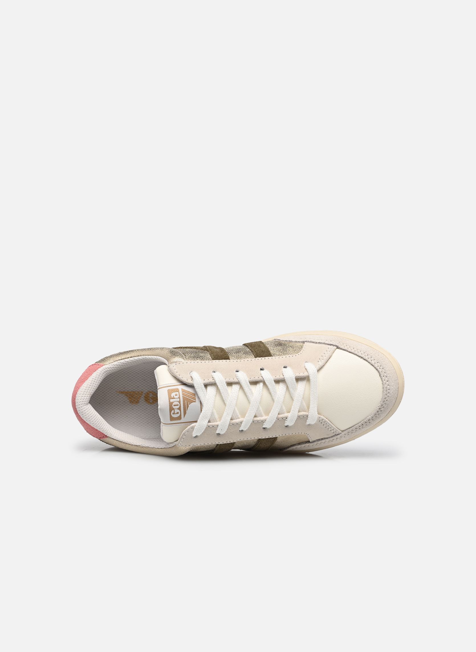 Baskets basses SUPERSLAM BLAZE femme blanc Gola Baskets basses SUPERSLAM BLAZE femme blanc GOLD/KHAKI/CORAL PINK