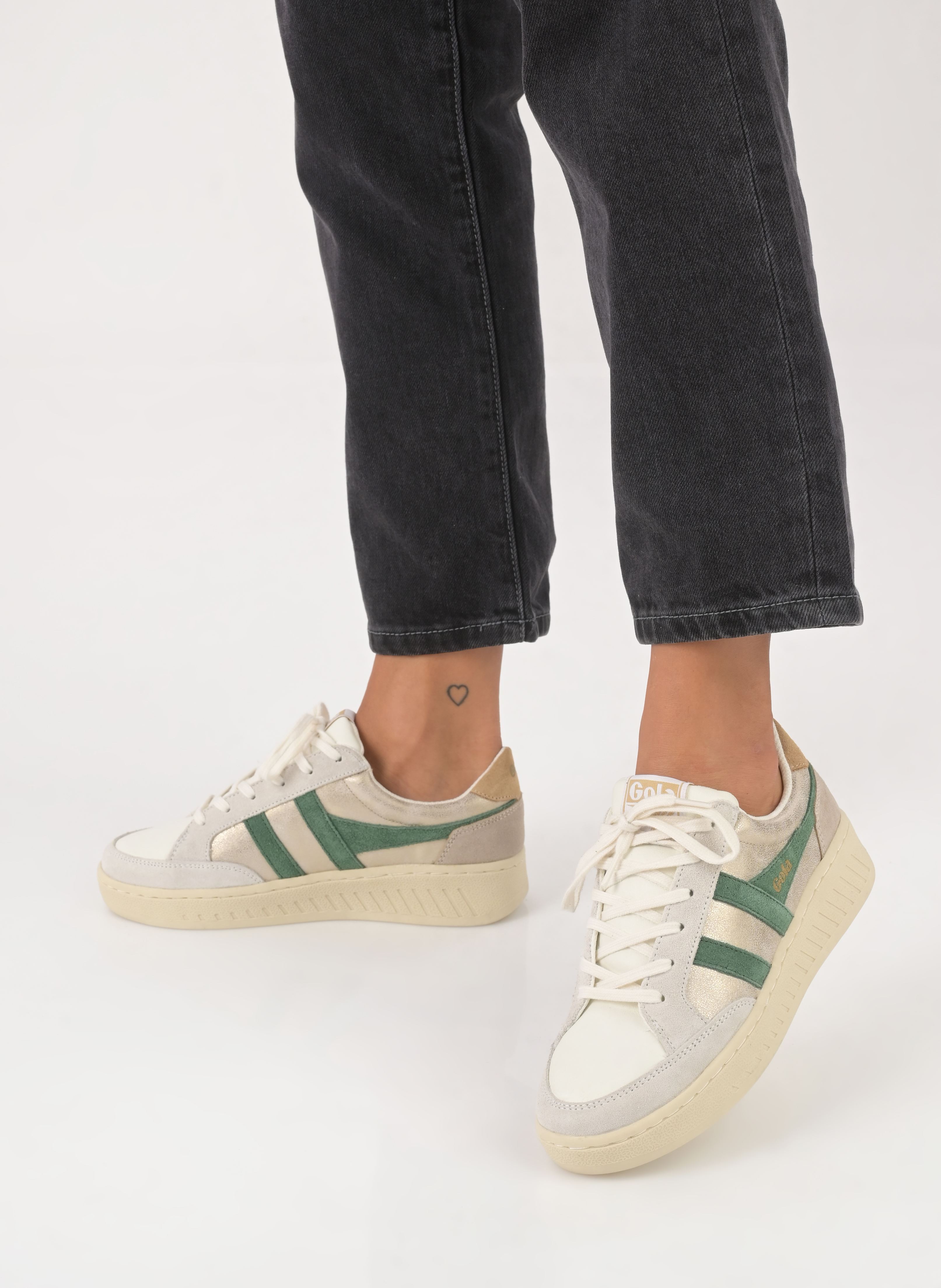 Baskets basses SUPERSLAM BLAZE femme or et bronze Gola Baskets basses SUPERSLAM BLAZE femme or et bronze GOLD/EVERGREEN/BROWN SUGAR