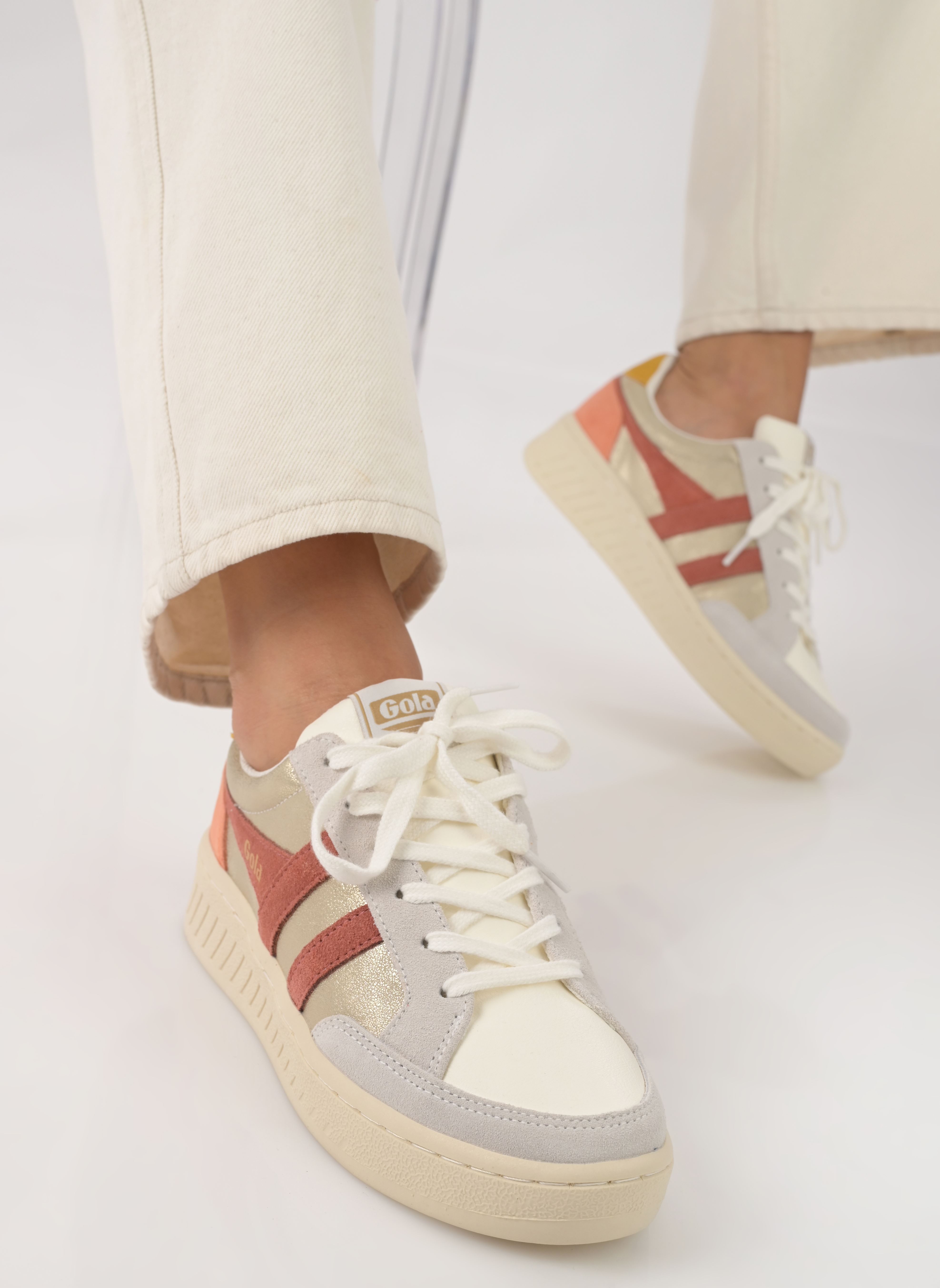 Baskets basses SUPERSLAM BLAZE femme or et bronze Gola Baskets basses SUPERSLAM BLAZE femme or et bronze GOLD/ORANGE SPICE/SUN