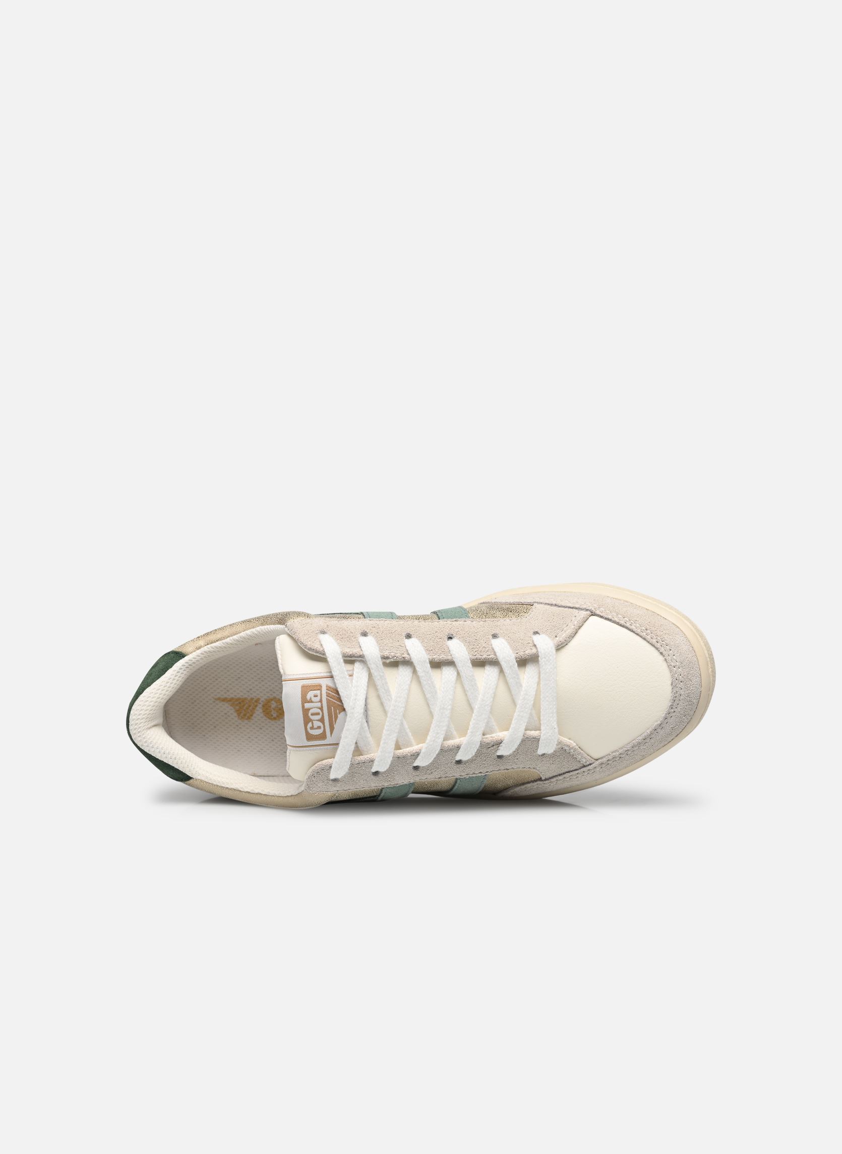 Lage sneakers SUPERSLAM BLAZE dames goud en brons Gola Lage sneakers SUPERSLAM BLAZE dames goud en brons GOLD/GREEN MIST/EVERGREEN