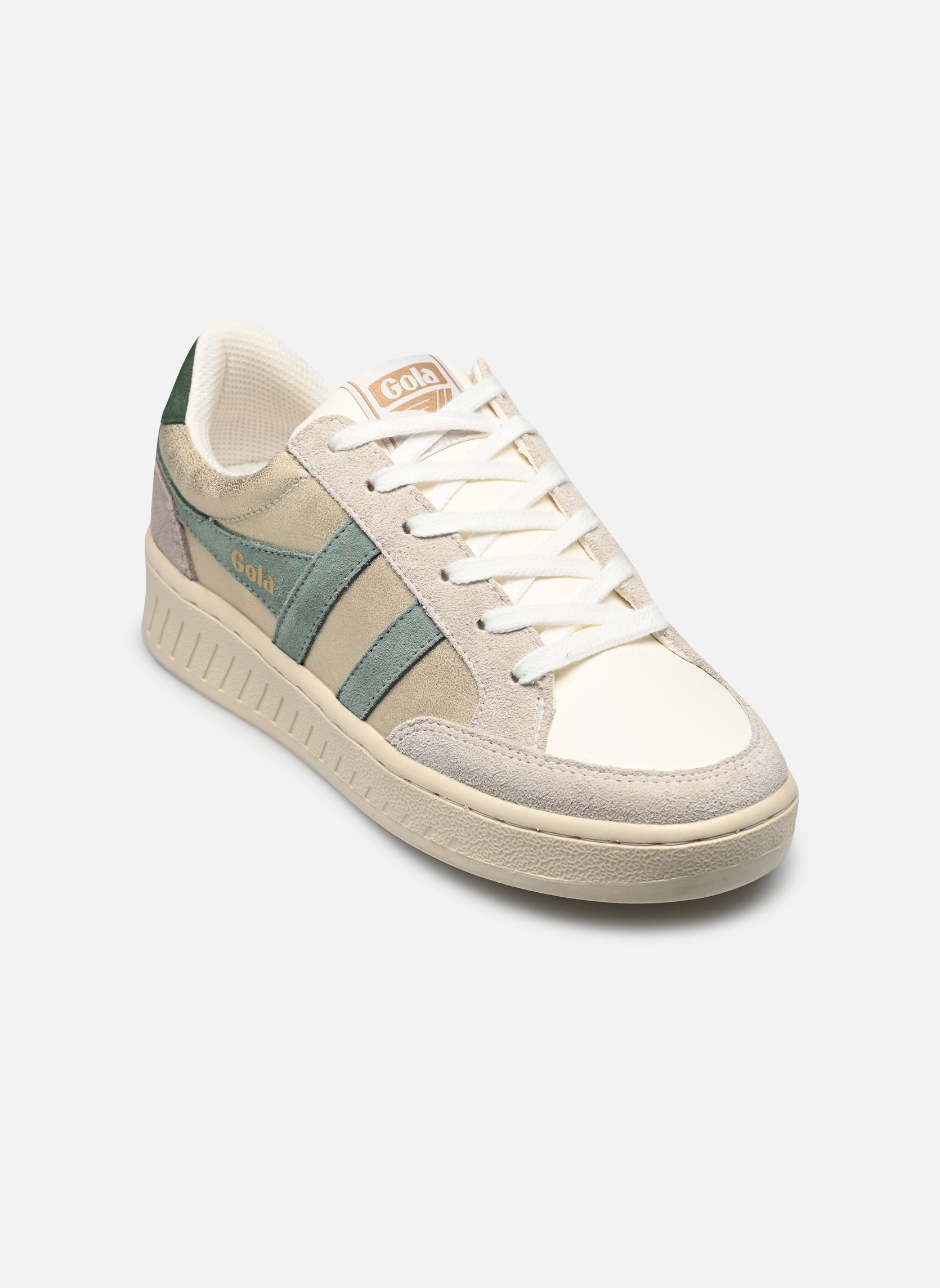 Lage sneakers SUPERSLAM BLAZE dames goud en brons Gola Lage sneakers SUPERSLAM BLAZE dames goud en brons GOLD/GREEN MIST/EVERGREEN