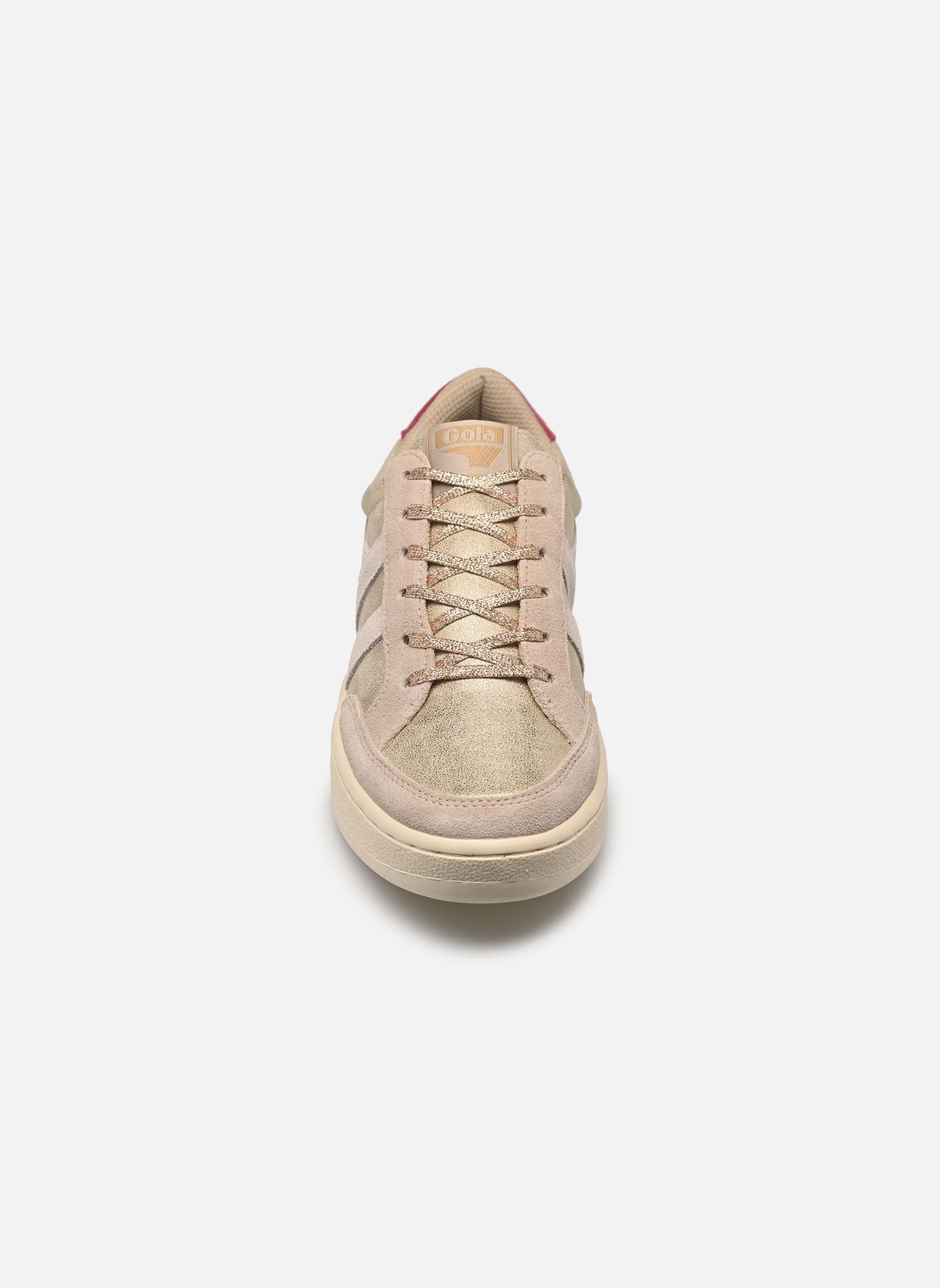 Baskets basses SUPERSLAM BLAZE femme or et bronze Gola Baskets basses SUPERSLAM BLAZE femme or et bronze GOLD/OFF WHITE/CERISE