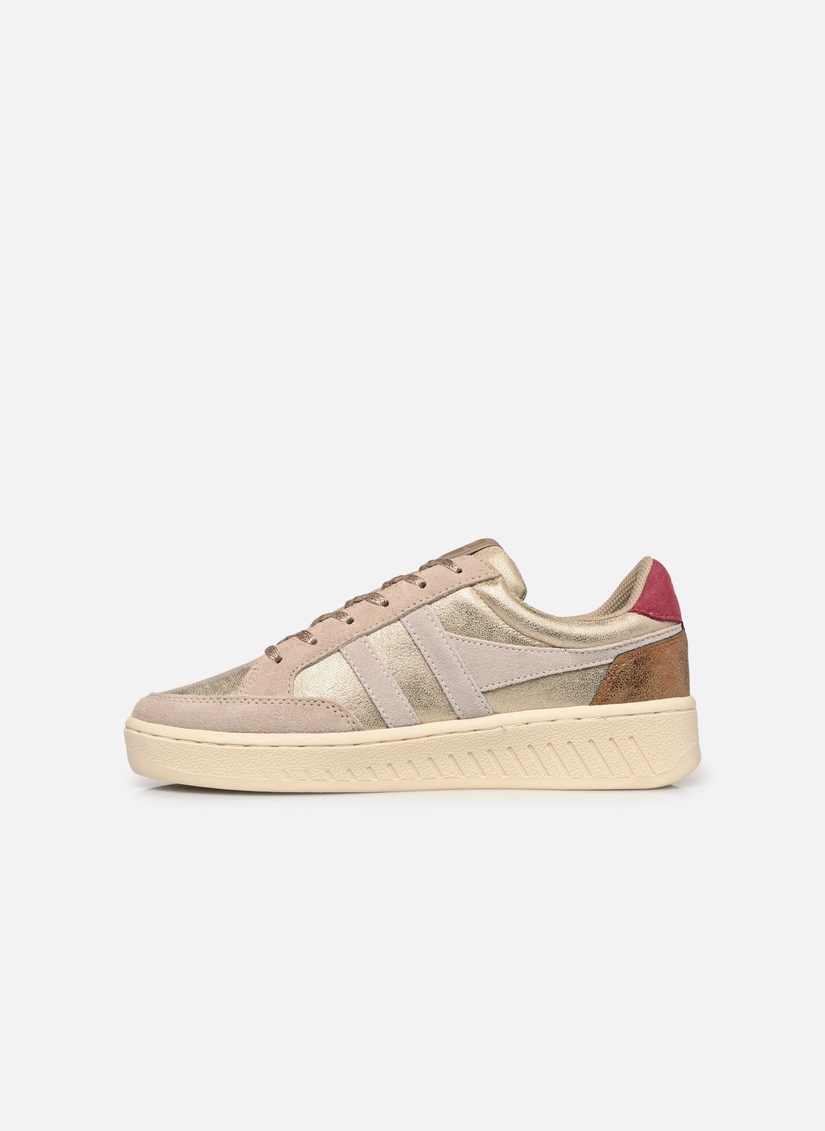Baskets basses SUPERSLAM BLAZE femme or et bronze Gola Baskets basses SUPERSLAM BLAZE femme or et bronze GOLD/OFF WHITE/CERISE