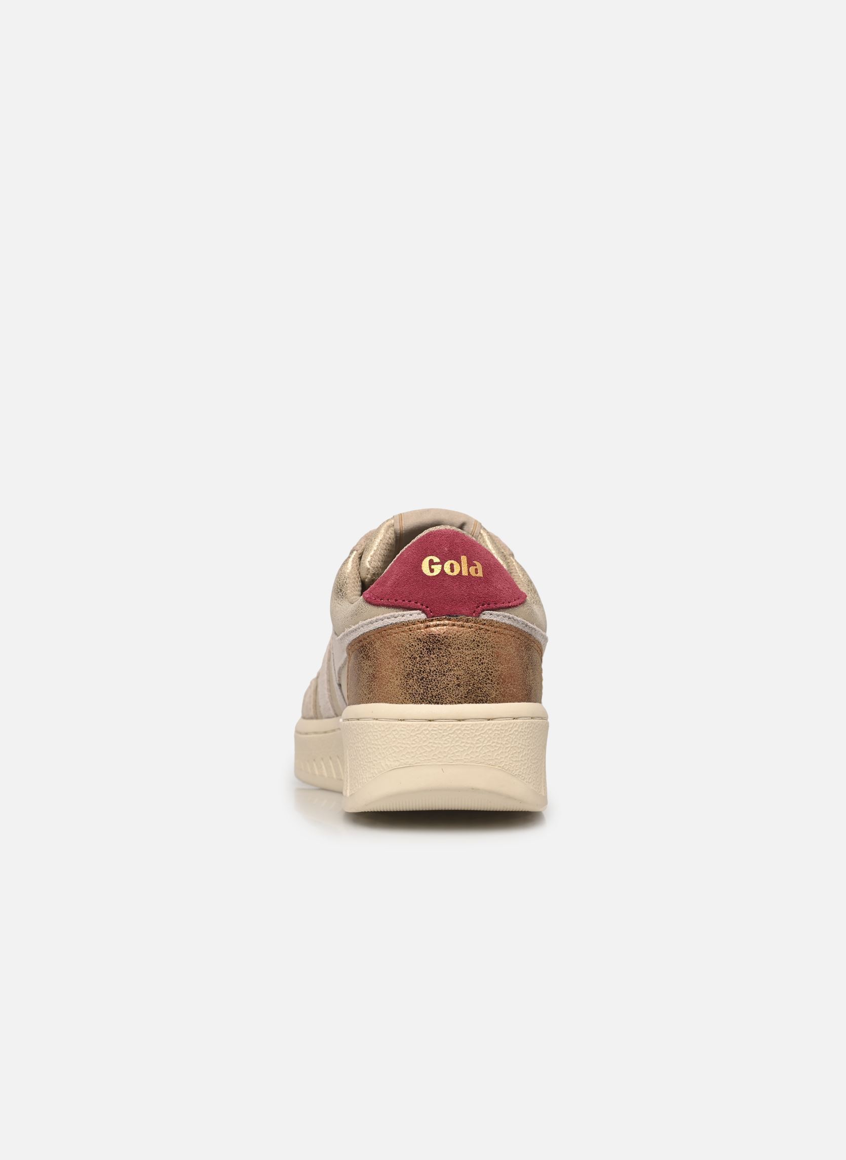 Baskets basses SUPERSLAM BLAZE femme or et bronze Gola Baskets basses SUPERSLAM BLAZE femme or et bronze GOLD/OFF WHITE/CERISE