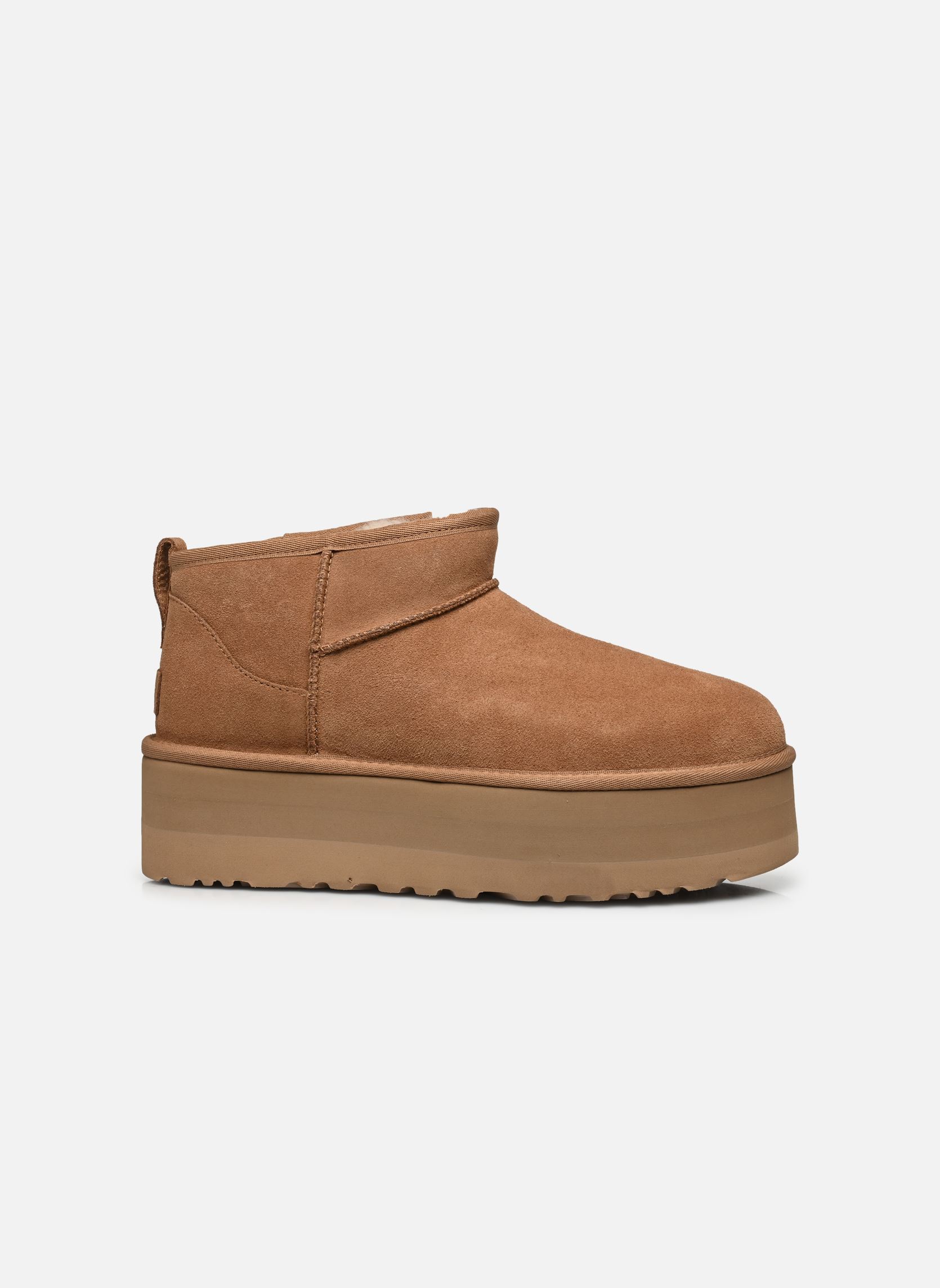 Gefütterte Stiefeletten W Classic Ultra Mini Platform damen braun UGG Gefütterte Stiefeletten W Classic Ultra Mini Platform damen braun CHESTNUT
