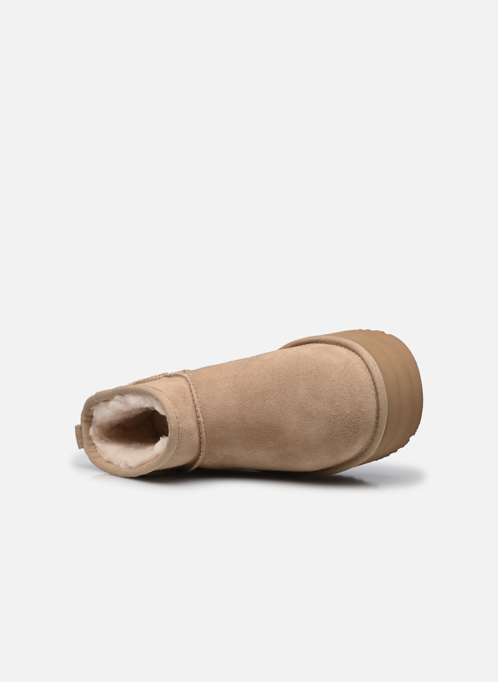Gefütterte Stiefeletten W Classic Ultra Mini Platform damen beige UGG Gefütterte Stiefeletten W Classic Ultra Mini Platform damen beige SAND