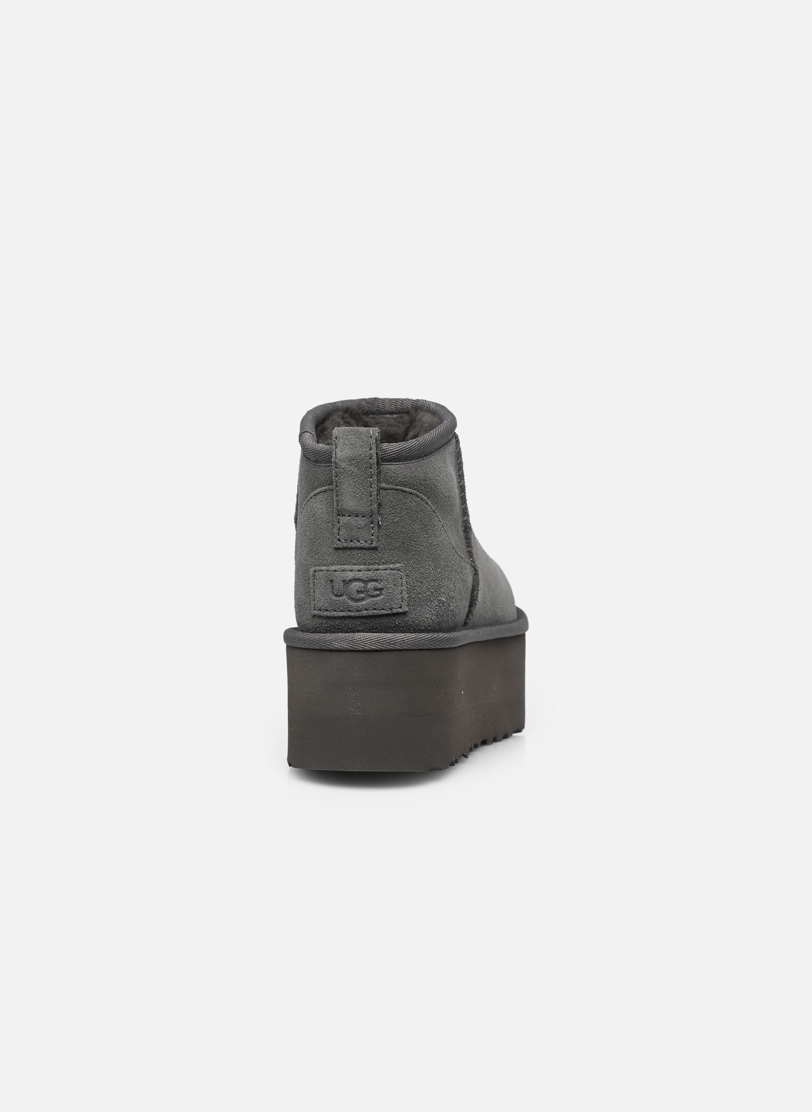 Bottines fourrées W Classic Ultra Mini Platform femme gris UGG Bottines fourrées W Classic Ultra Mini Platform femme gris CHARCOAL