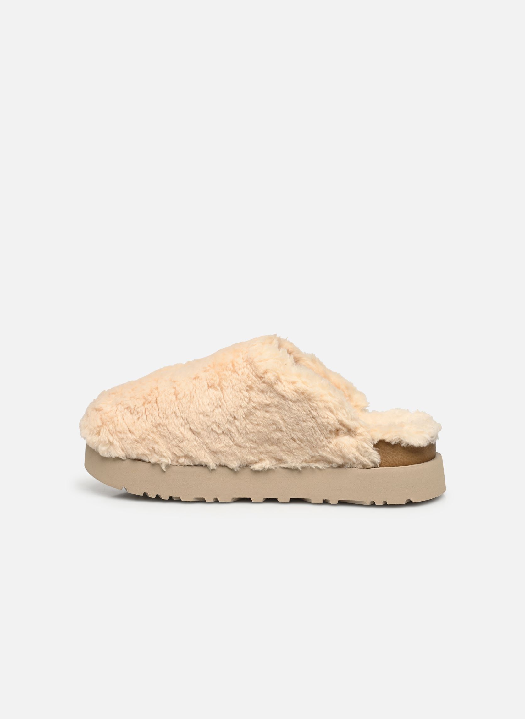 Chaussons W FUZZ SUGAR SLIDE femme blanc UGG Chaussons W FUZZ SUGAR SLIDE femme blanc NATURAL