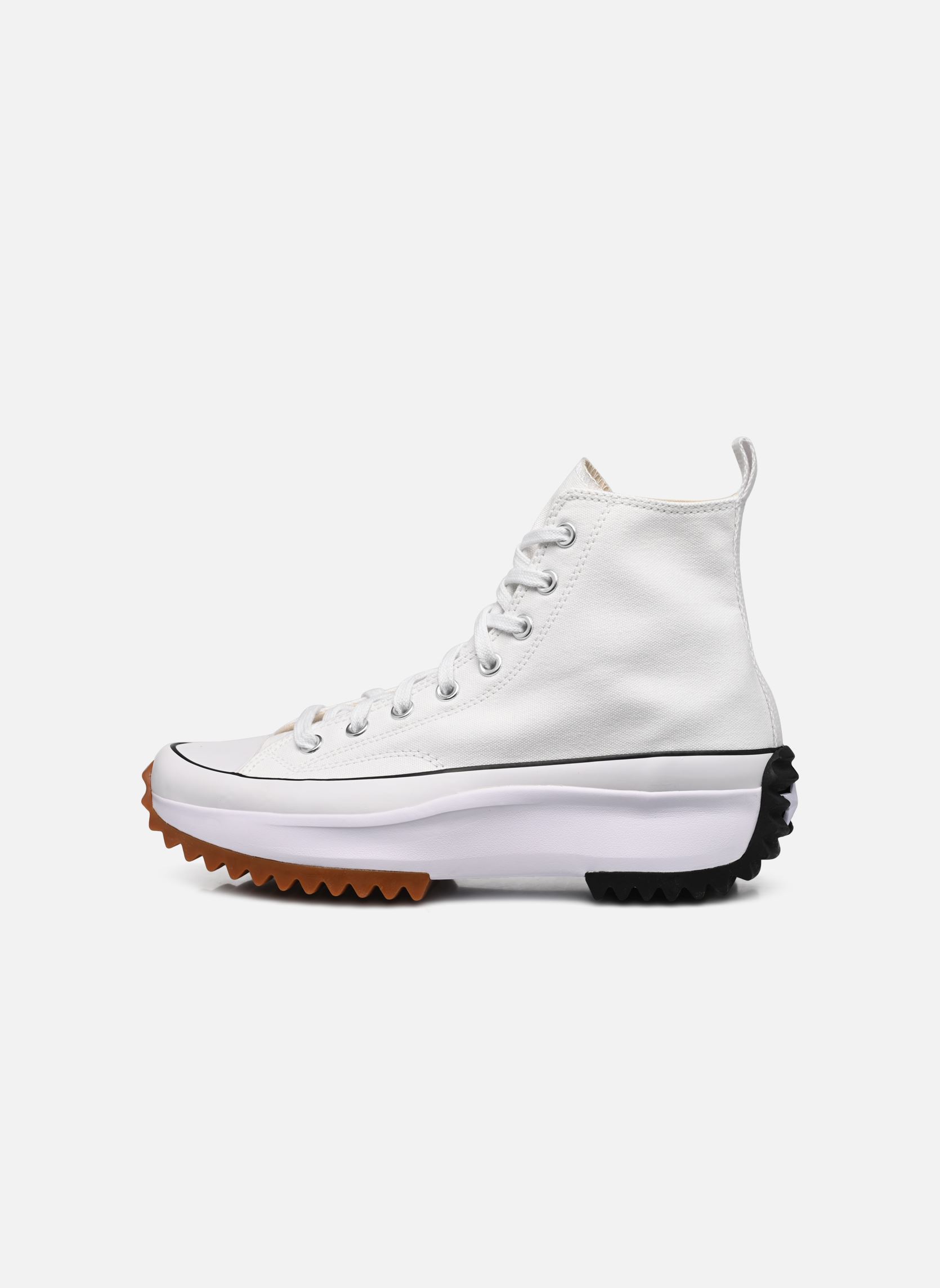 Baskets toile Run Star Hike Hi M homme blanc Converse Baskets toile Run Star Hike Hi M homme blanc WHITE/BLACK/GUM