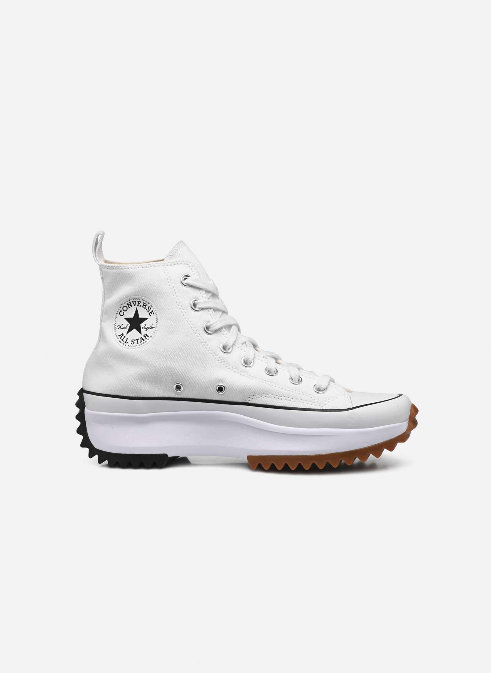 Baskets toile Run Star Hike Hi M homme blanc Converse Baskets toile Run Star Hike Hi M homme blanc WHITE/BLACK/GUM