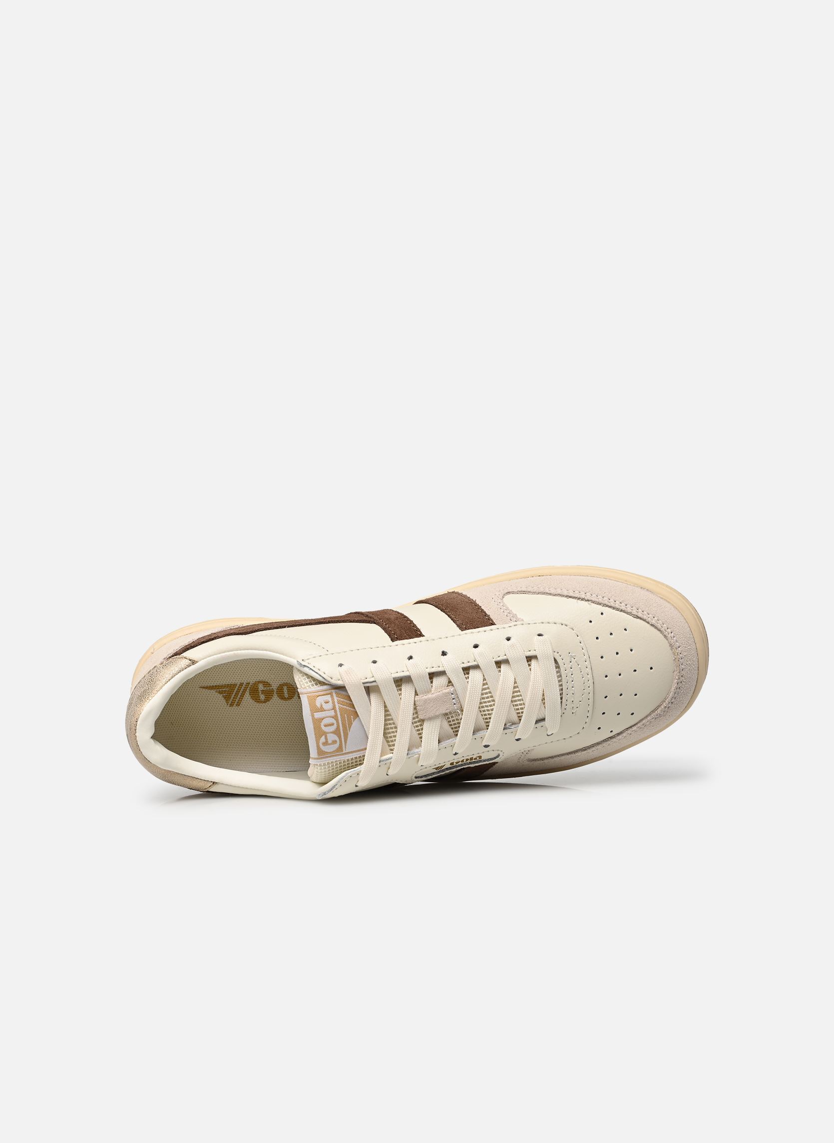 Baskets basses HAWK W femme blanc Gola Baskets basses HAWK W femme blanc OFF WHITE/OTTER/GOLD