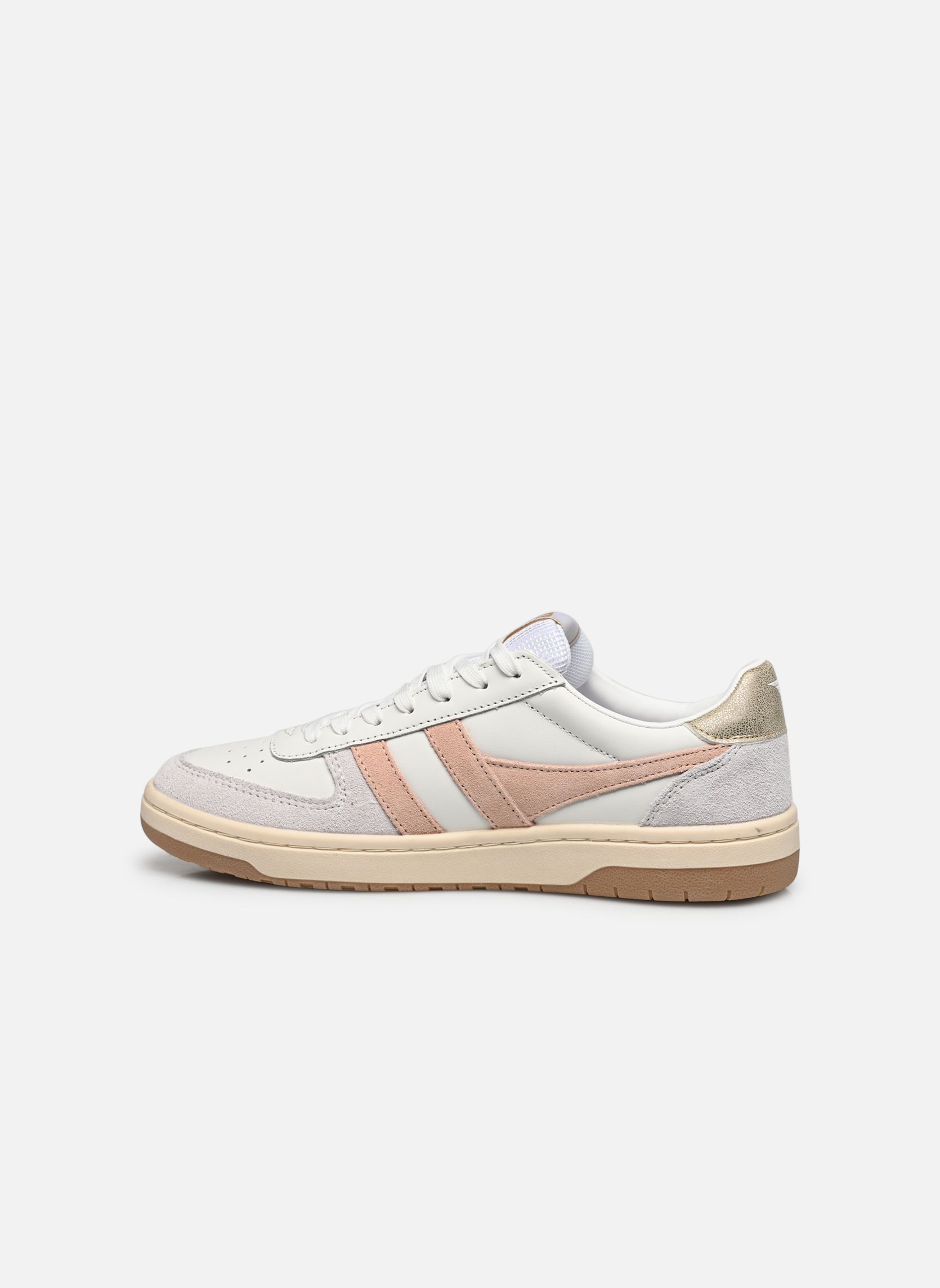 Lage sneakers HAWK W dames wit Gola Lage sneakers HAWK W dames wit WHITE/PEARL PINK/GOLD