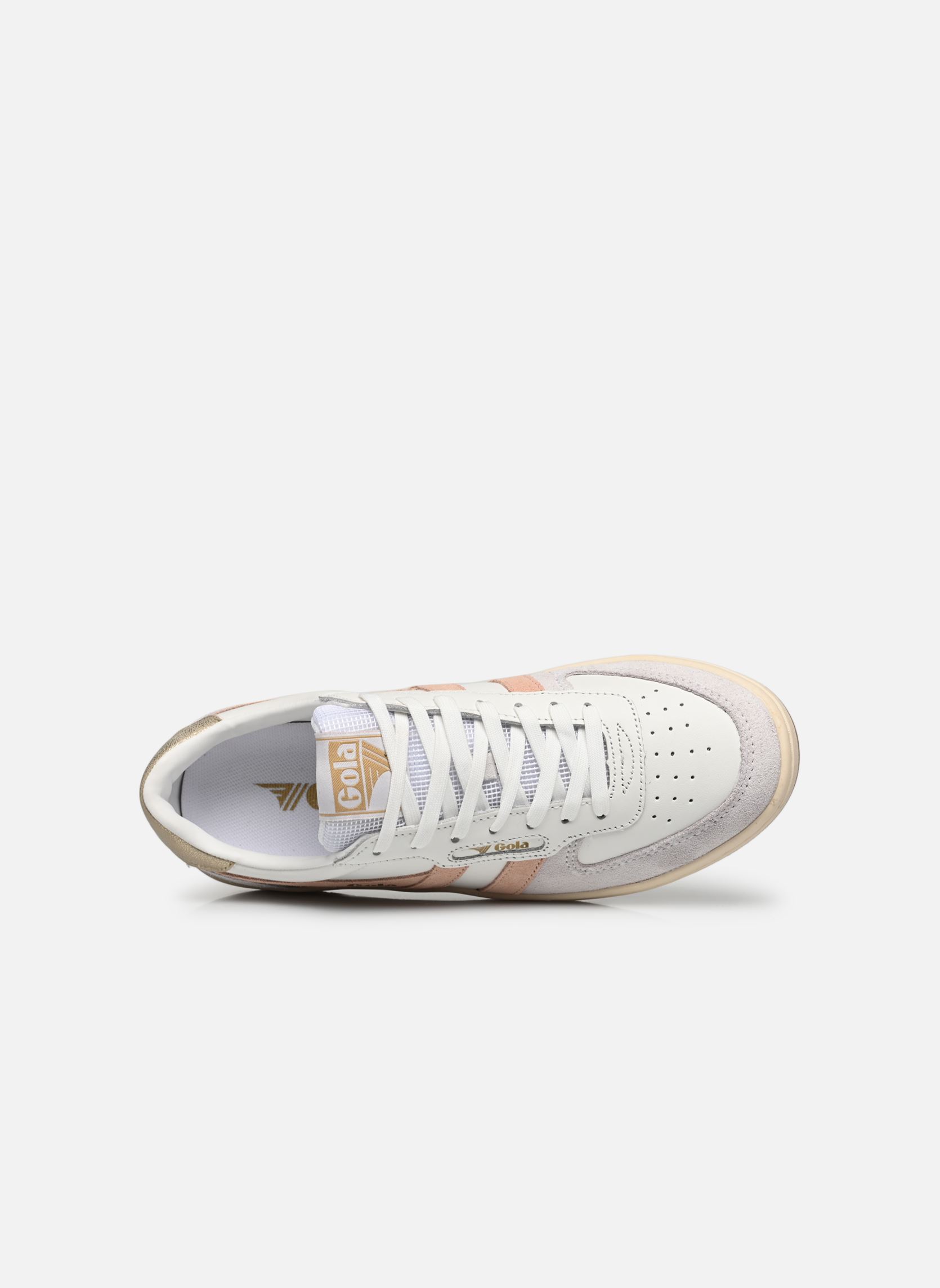 Lage sneakers HAWK W dames wit Gola Lage sneakers HAWK W dames wit WHITE/PEARL PINK/GOLD
